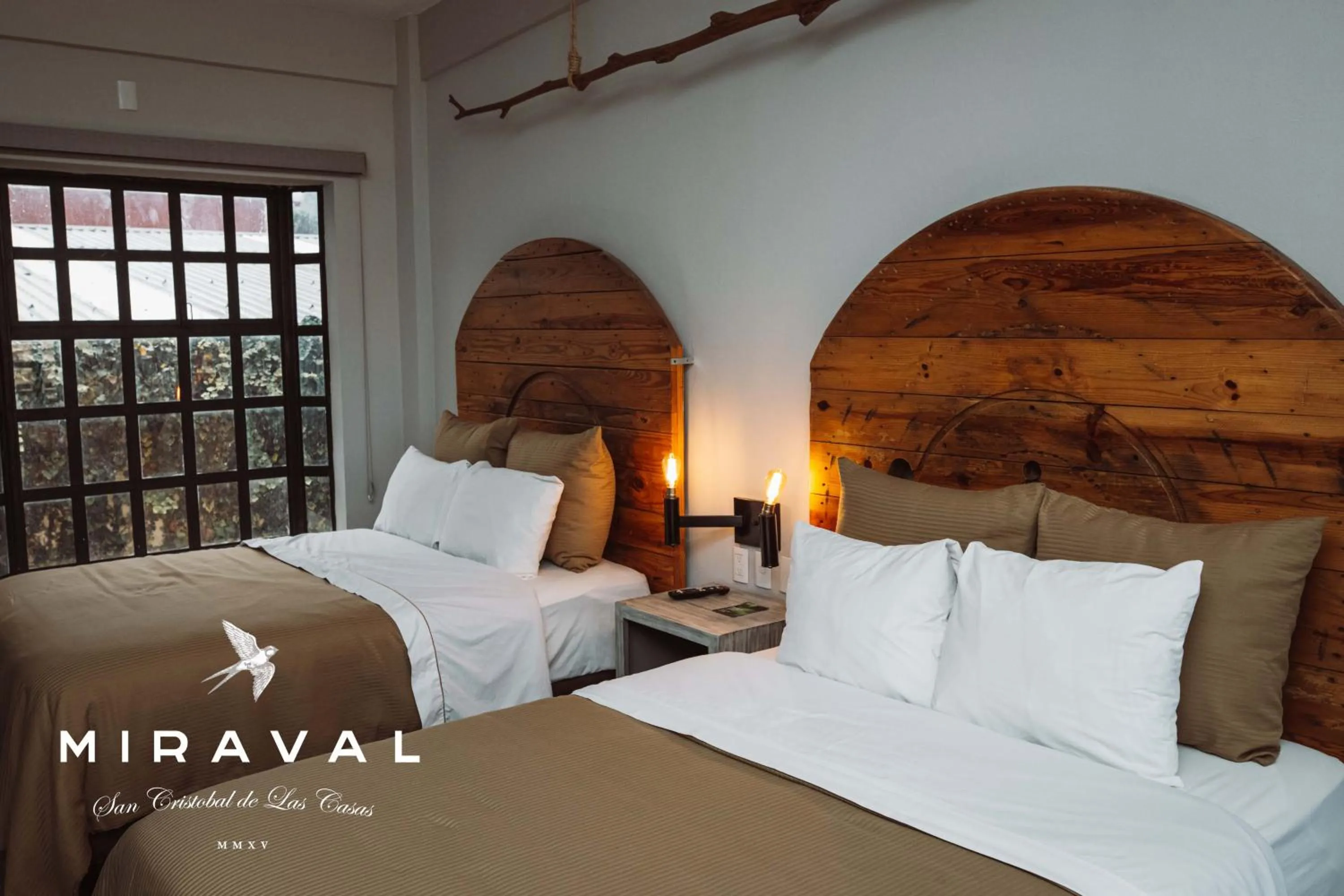 Bed in Hotel Rocaval San Cristóbal de las Casas