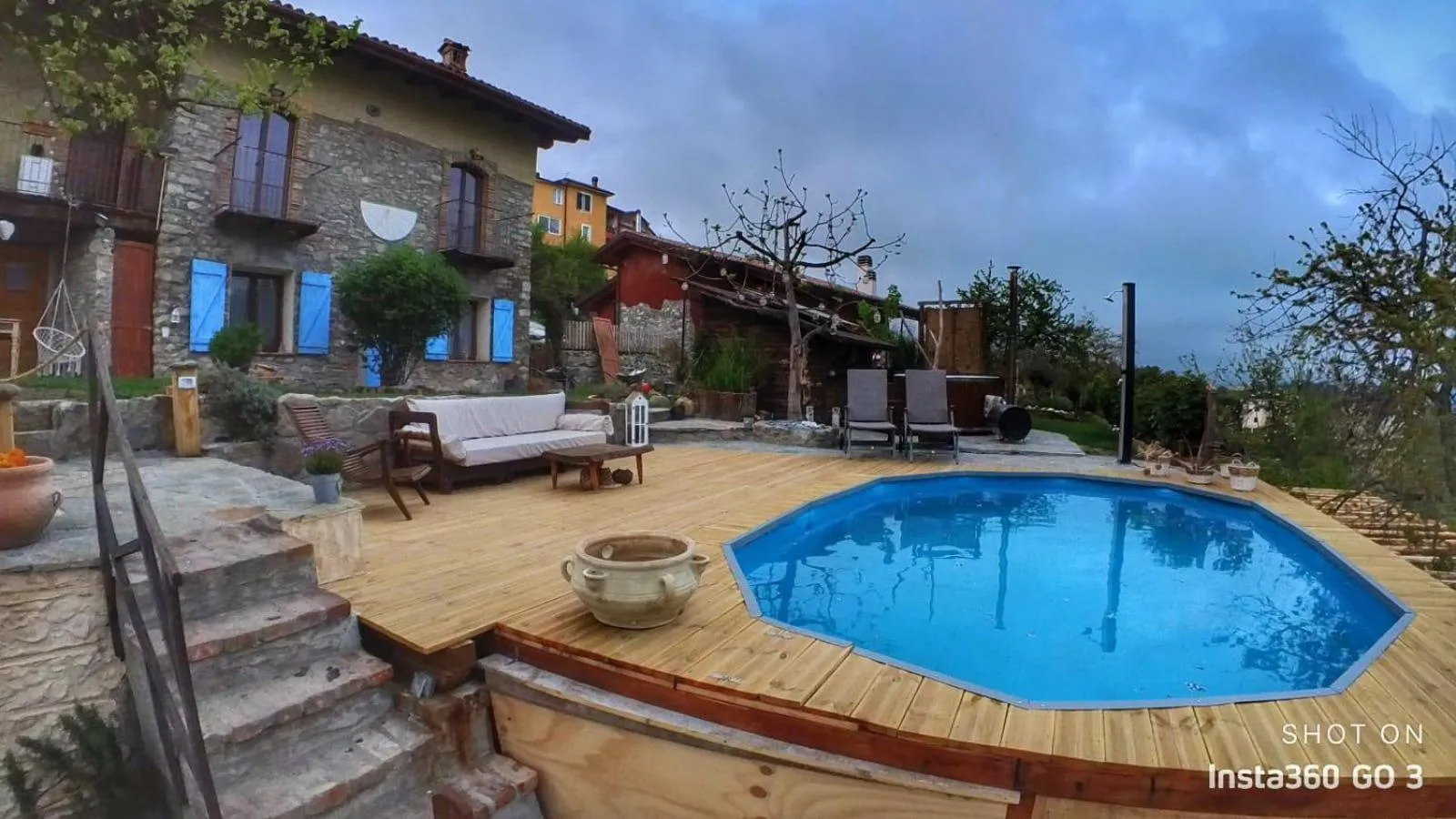 Pool view in B&B La casa dei cuori