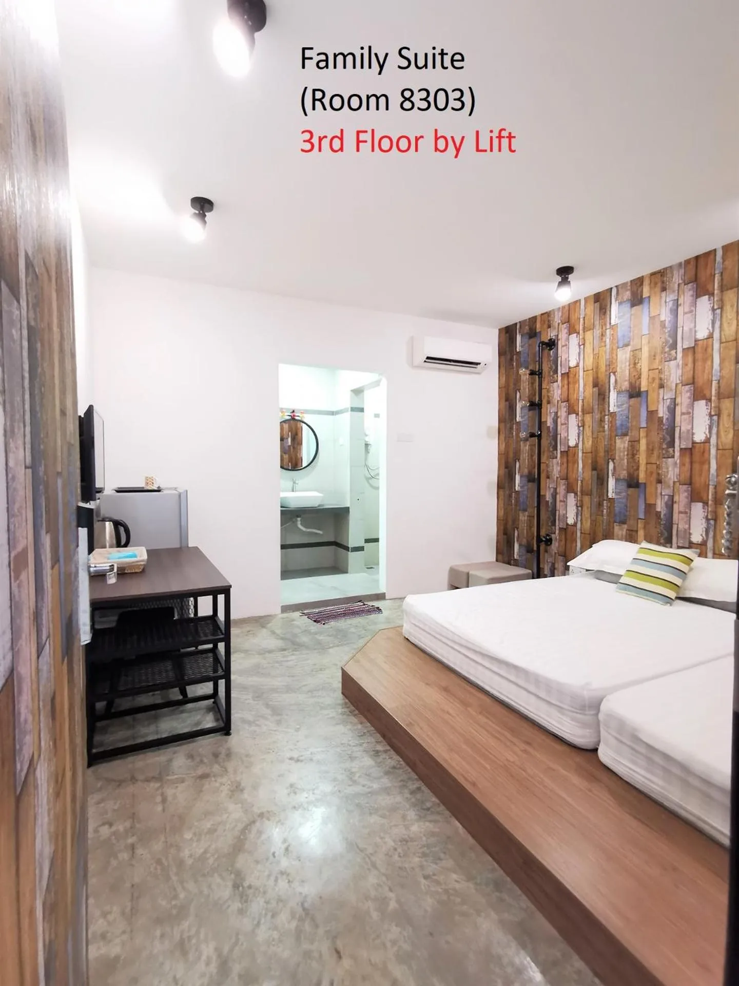 Bed in Mwv Family Suite Room