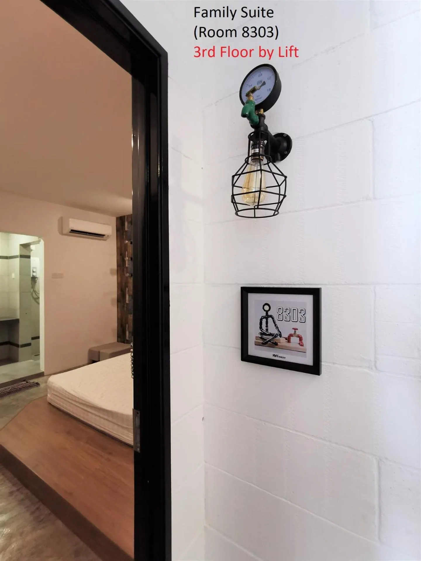 Bed in Mwv Family Suite Room