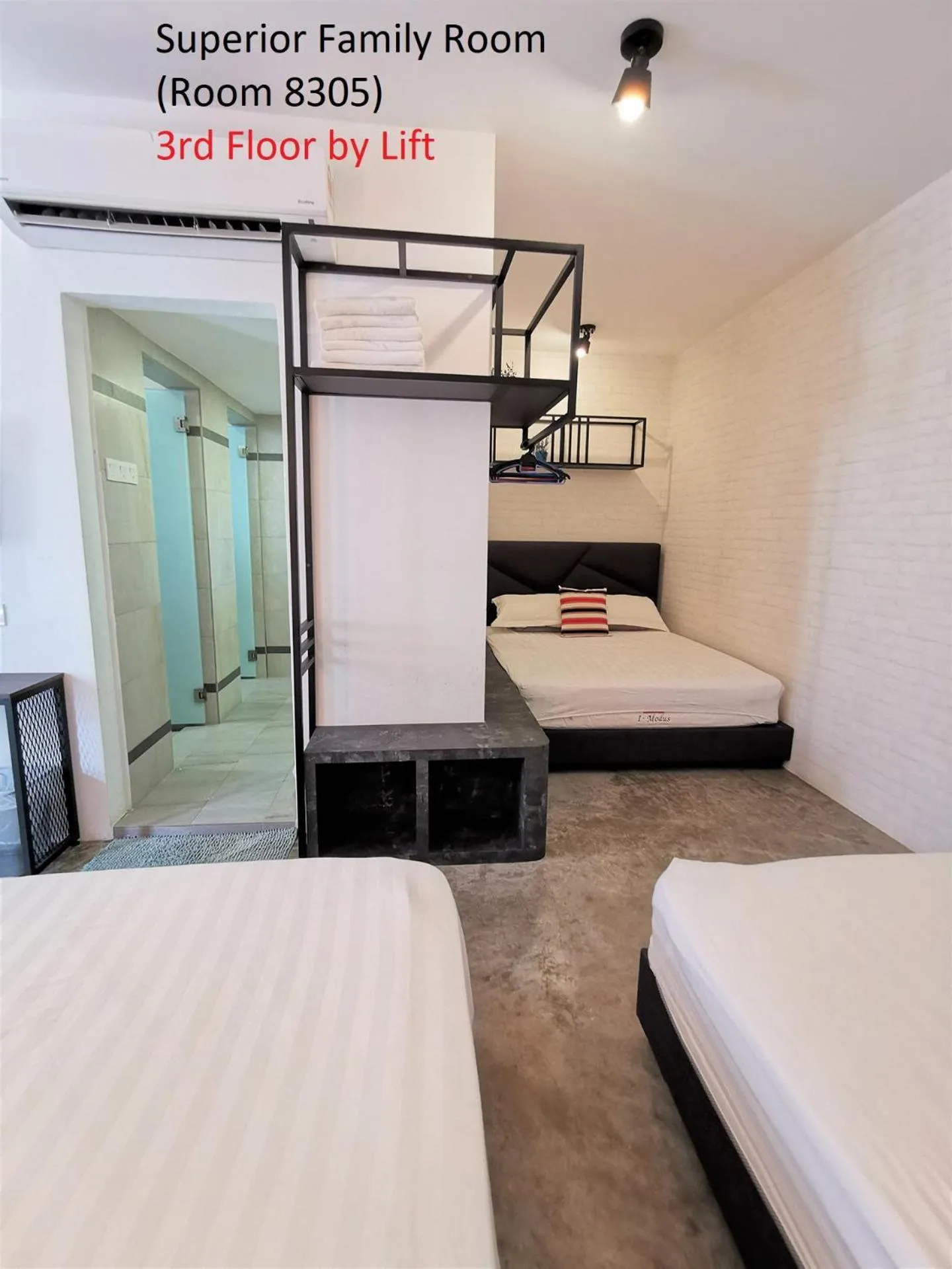 Bed in Mwv Family Suite Room