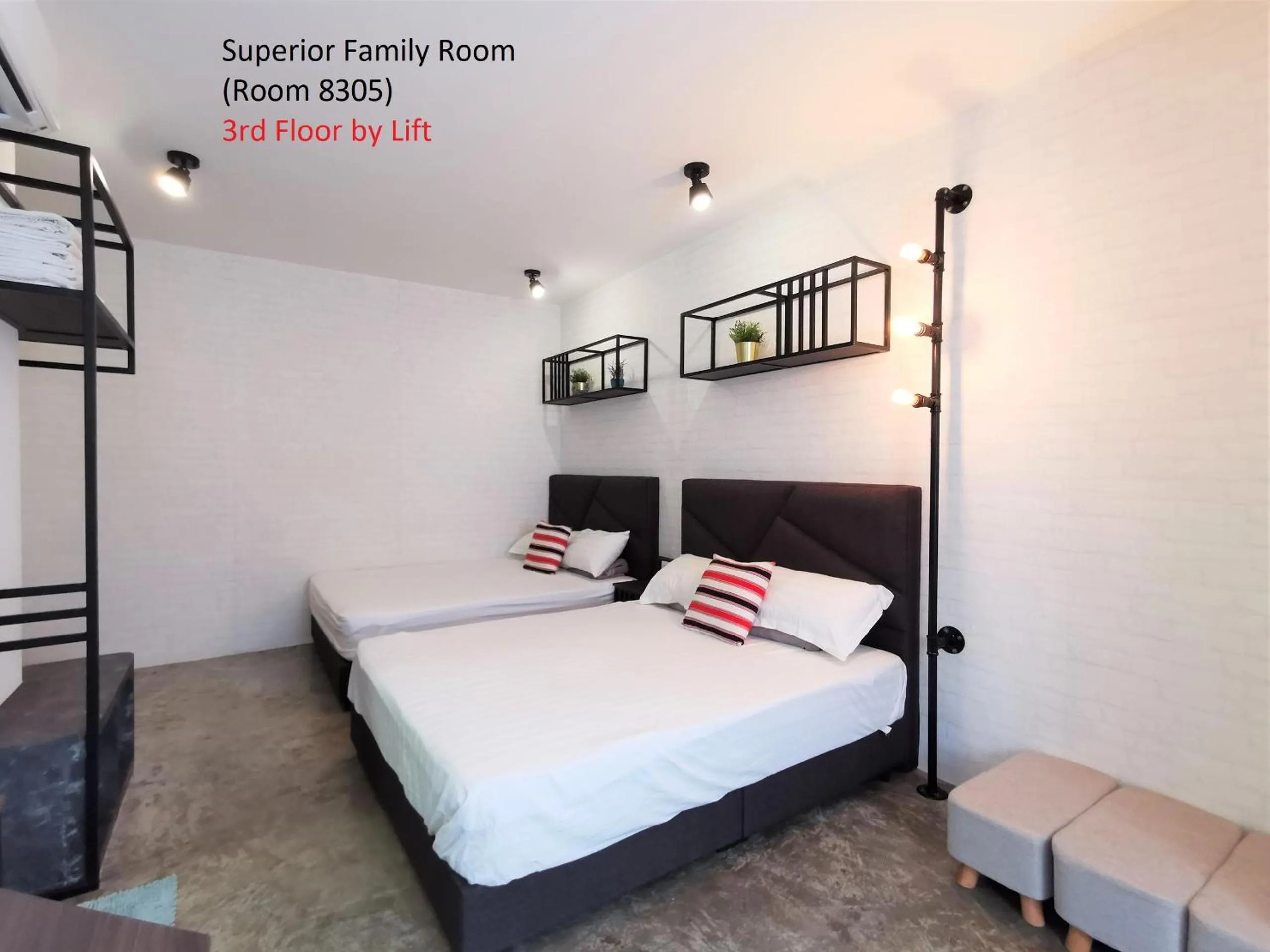 Bed in Mwv Family Suite Room