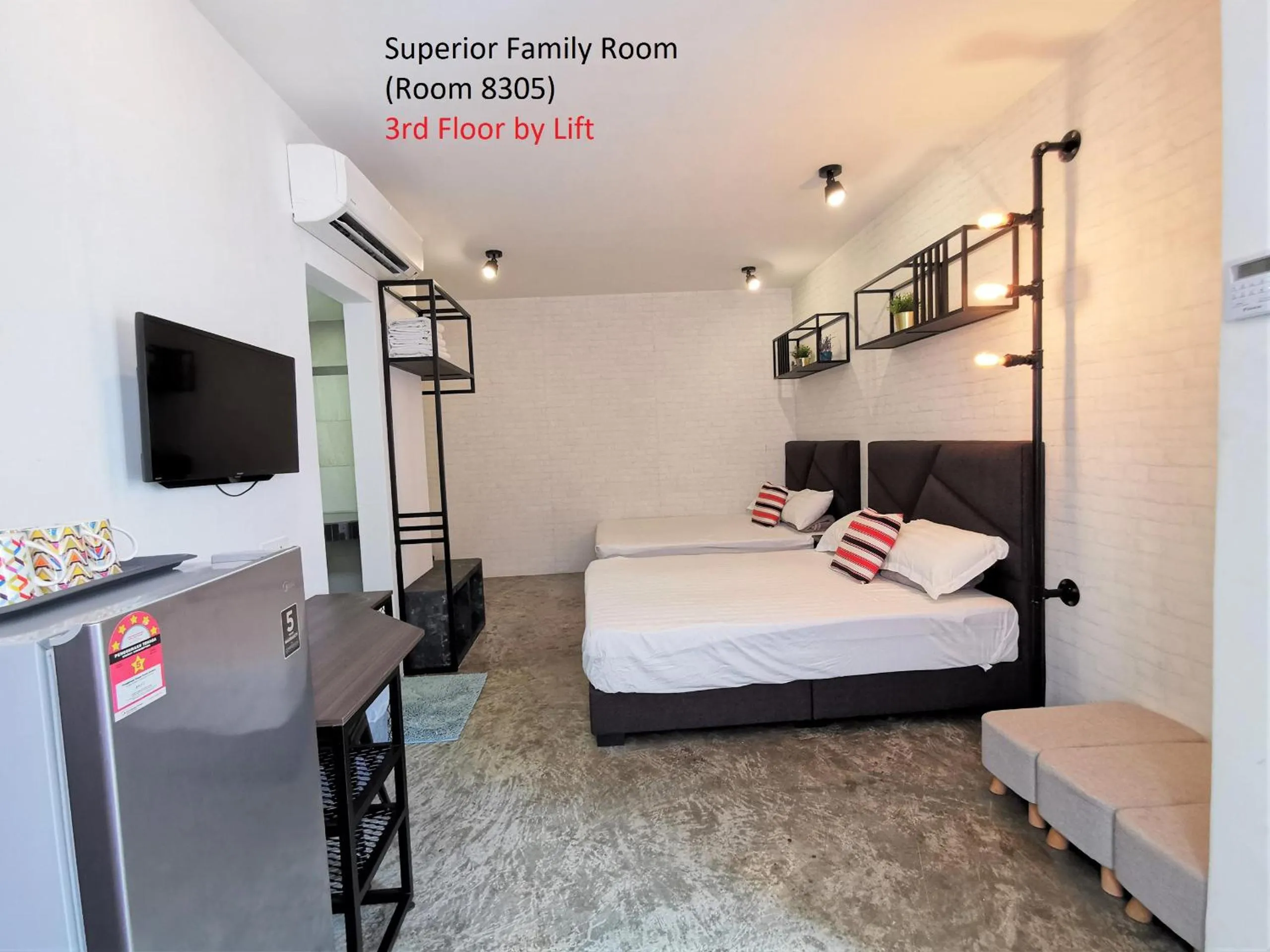 Bed in Mwv Family Suite Room