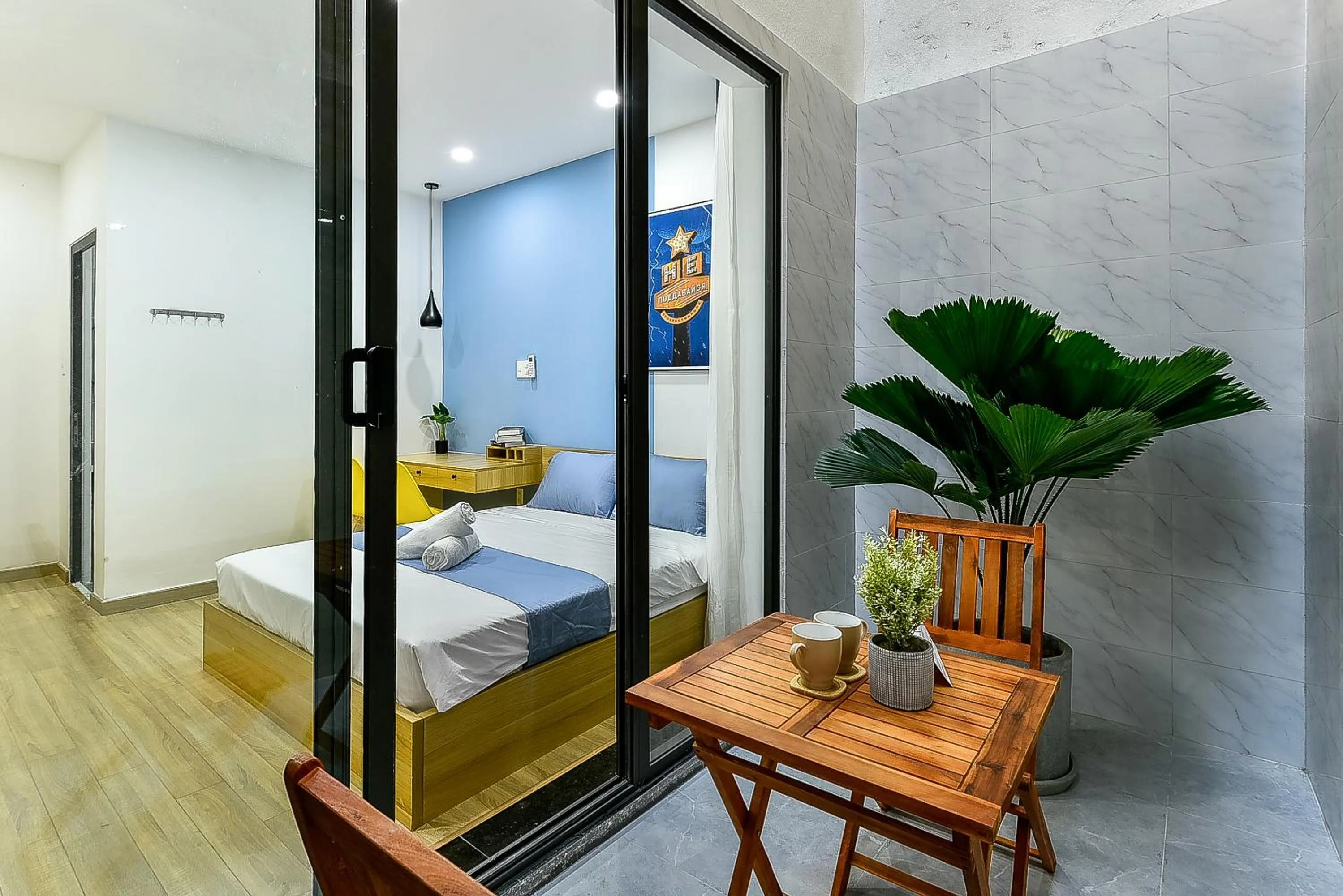 Seating area, Bed in Cozrum Homes Ambera House