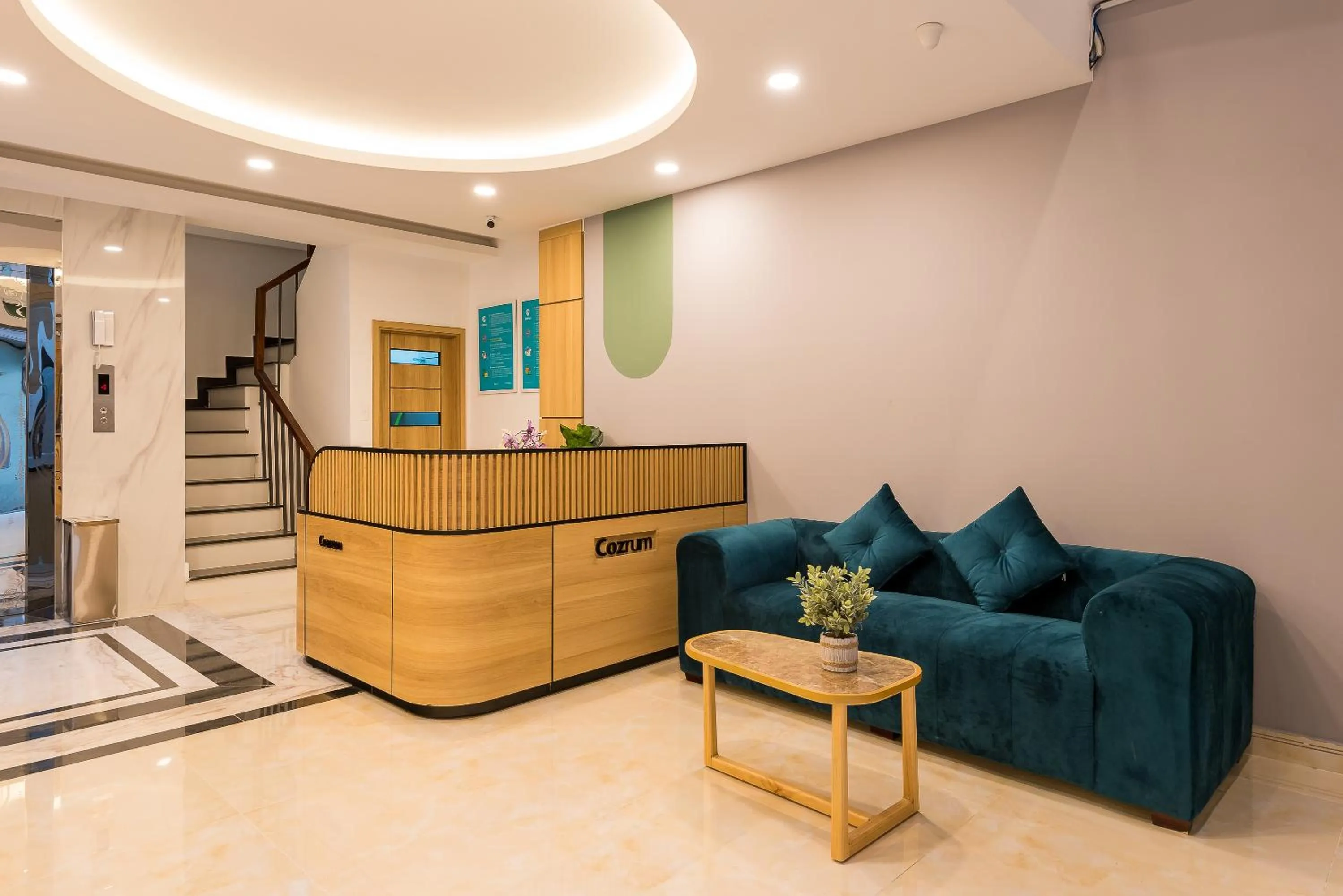 Living room in Cozrum Homes Ambera House