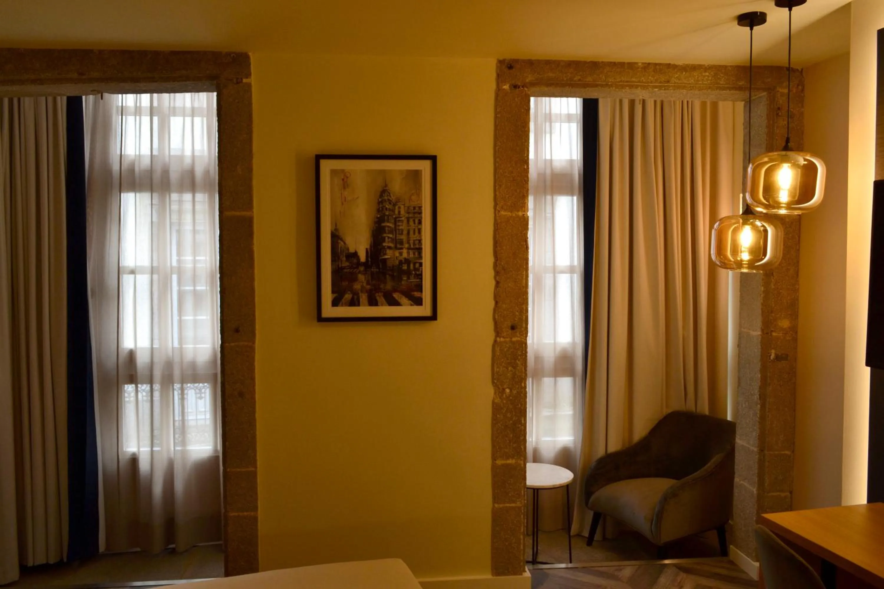 Decorative detail, Bed in Hotel Alda Galería Coruña