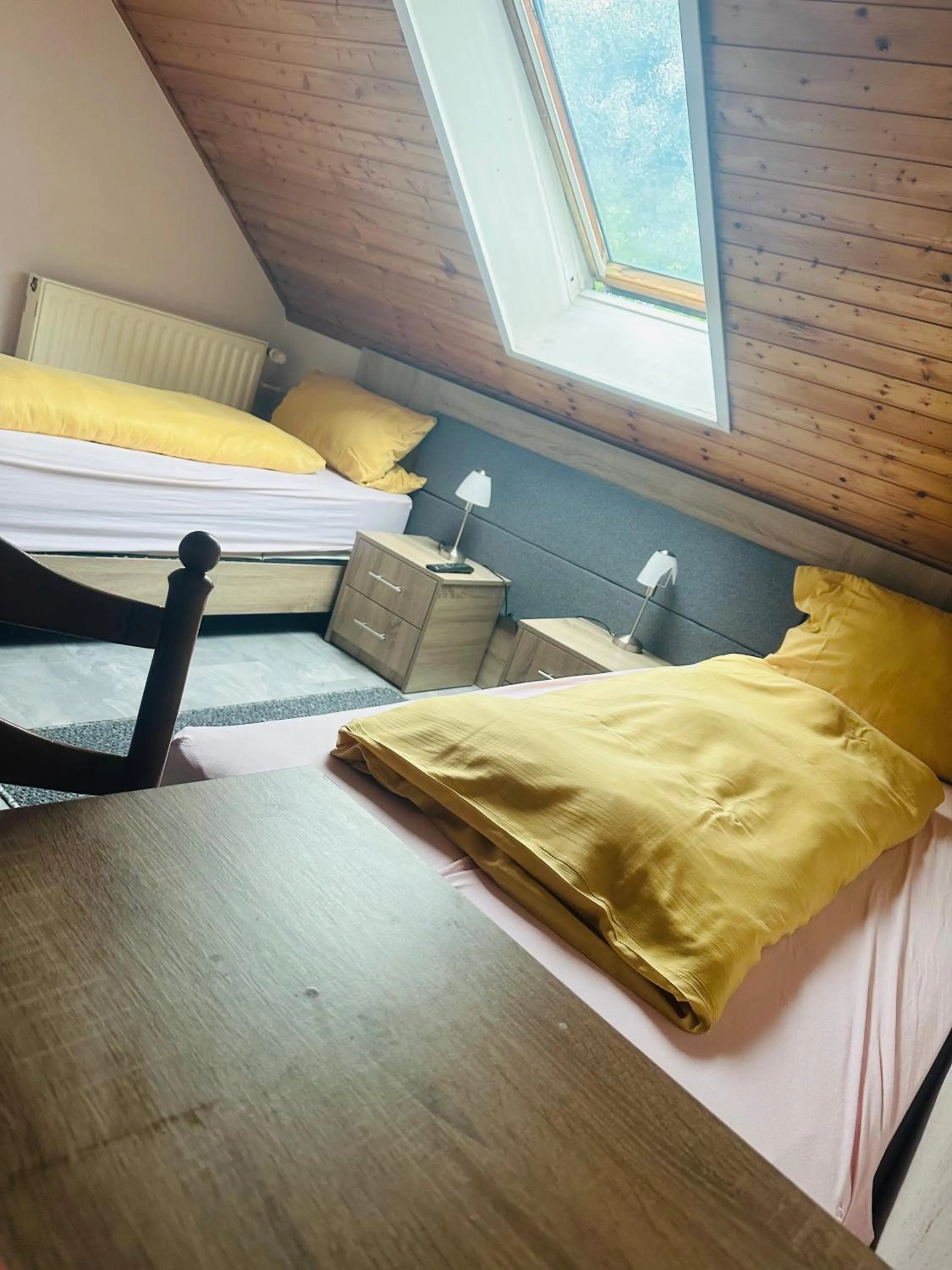 Bed in Hotel-Restaurant Olympia