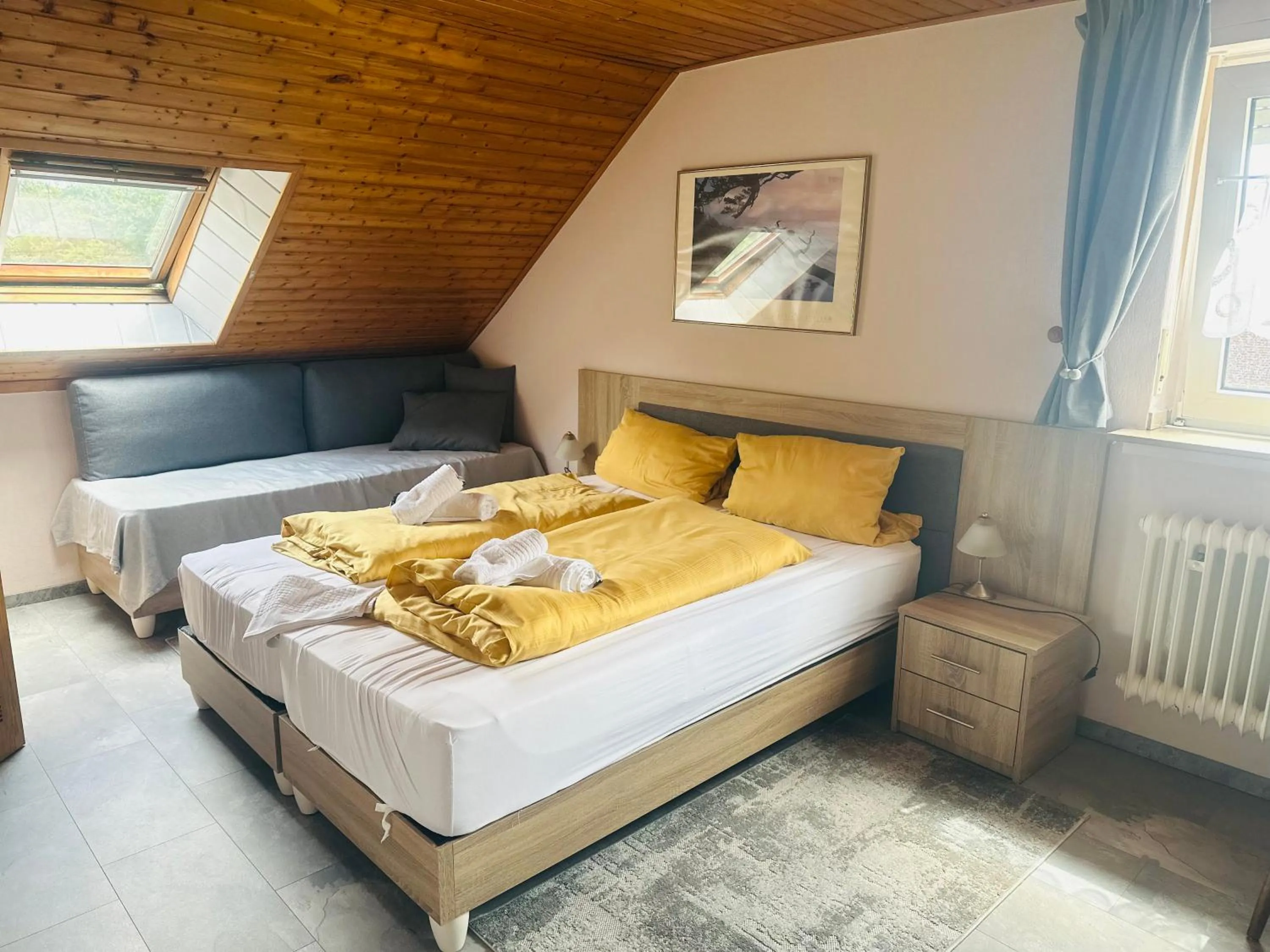 Bed in Hotel-Restaurant Olympia