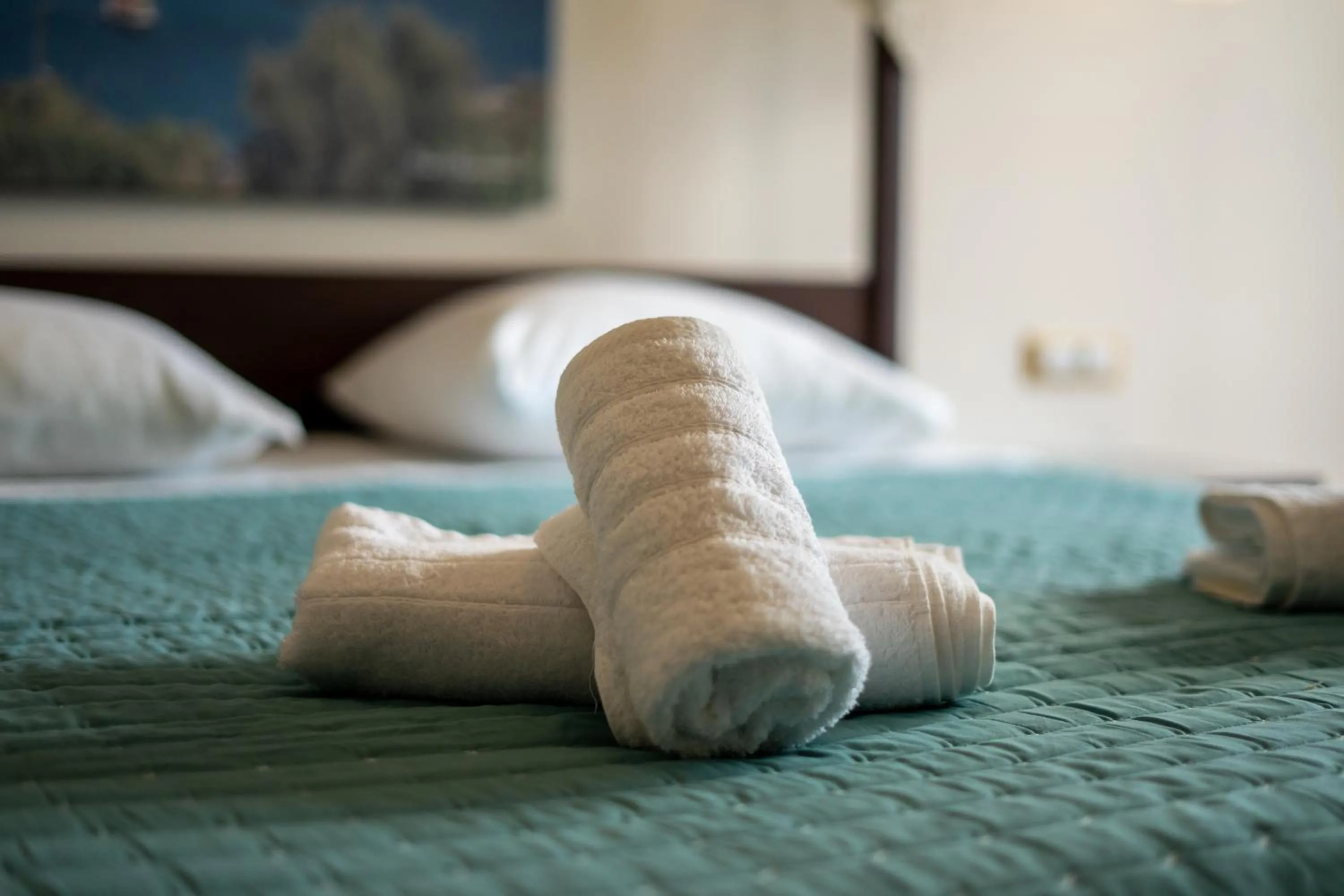 Bed in Ladiko Suites - Faliraki