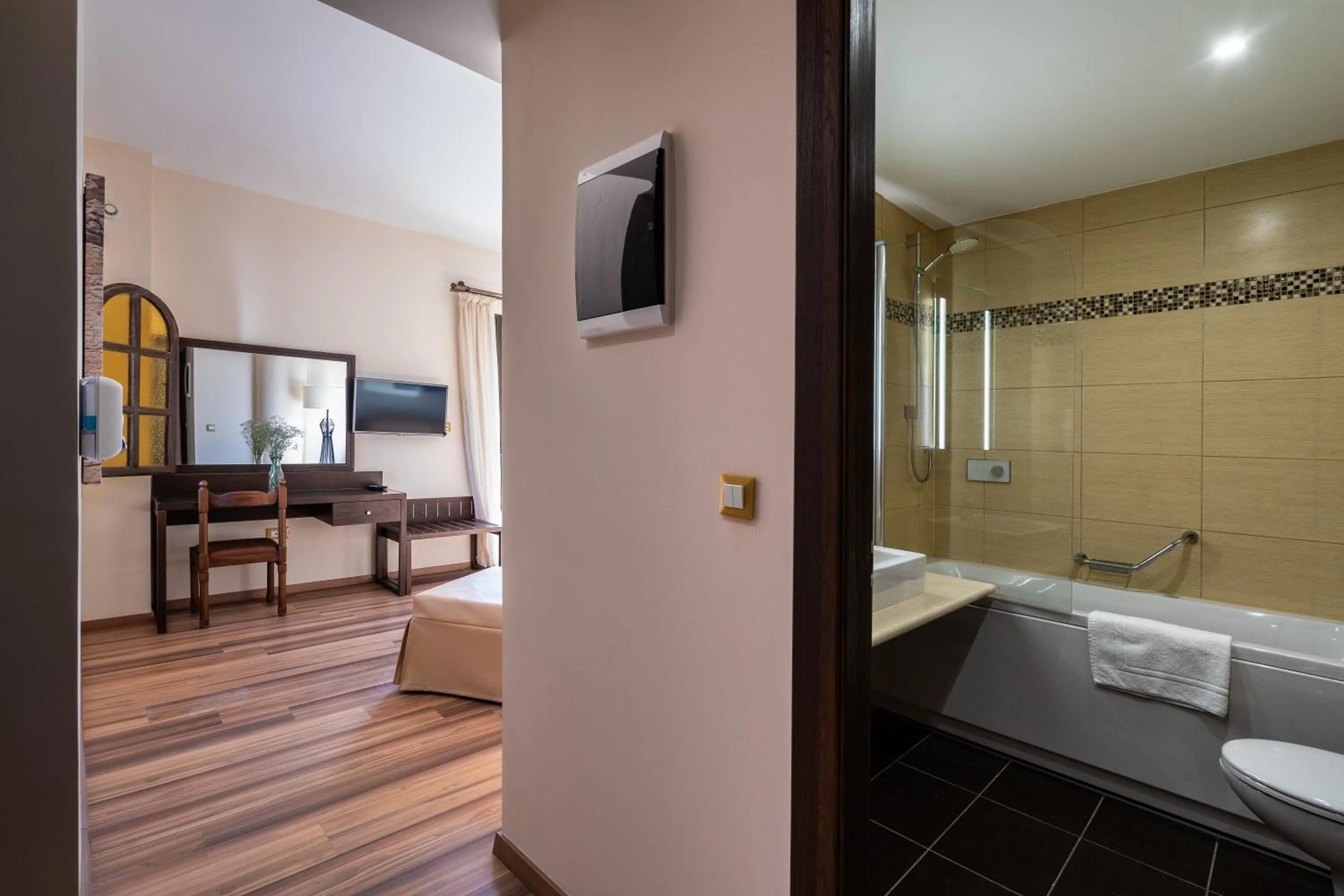 Toilet, Bed in Ladiko Suites - Faliraki