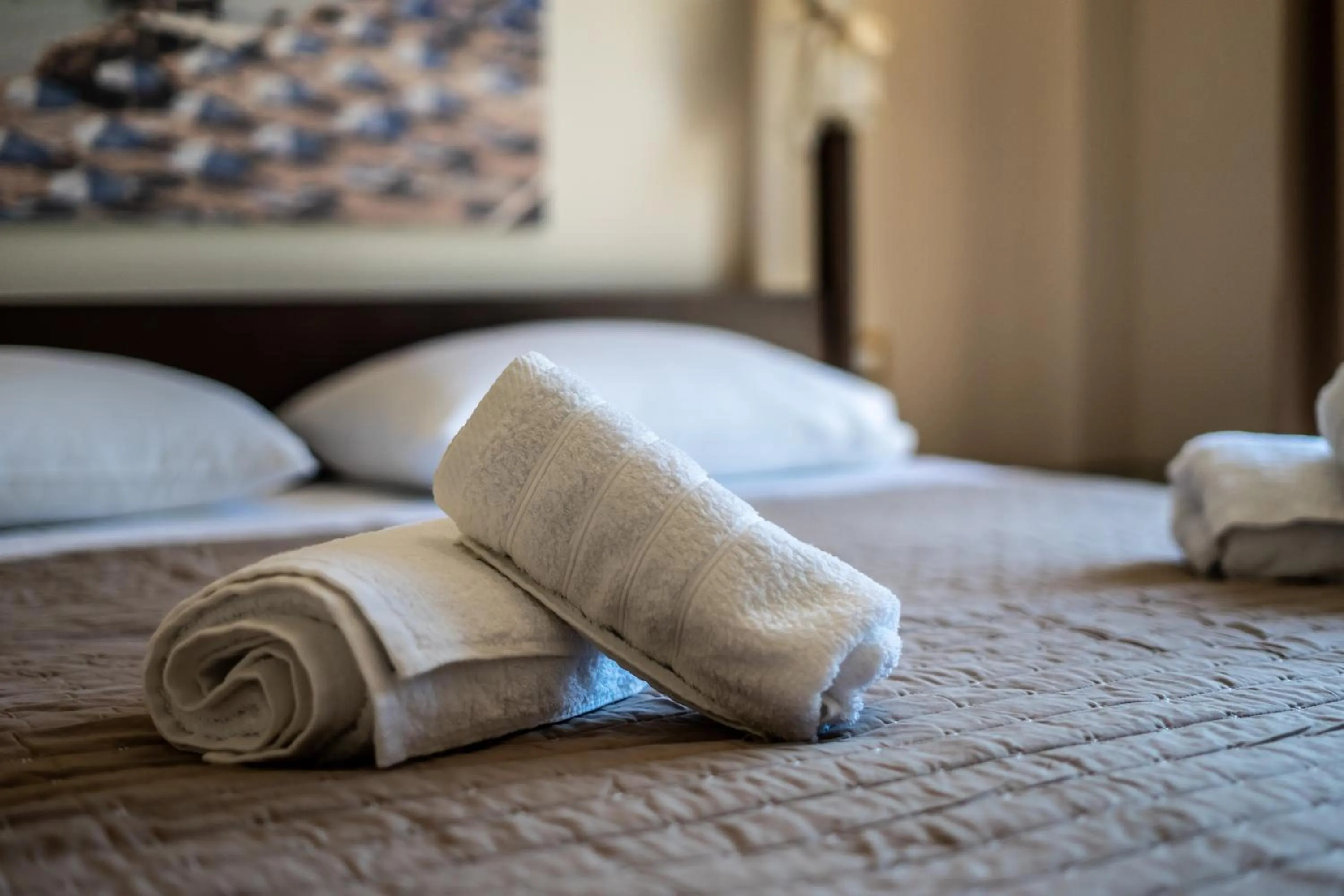 Decorative detail, Bed in Ladiko Suites - Faliraki