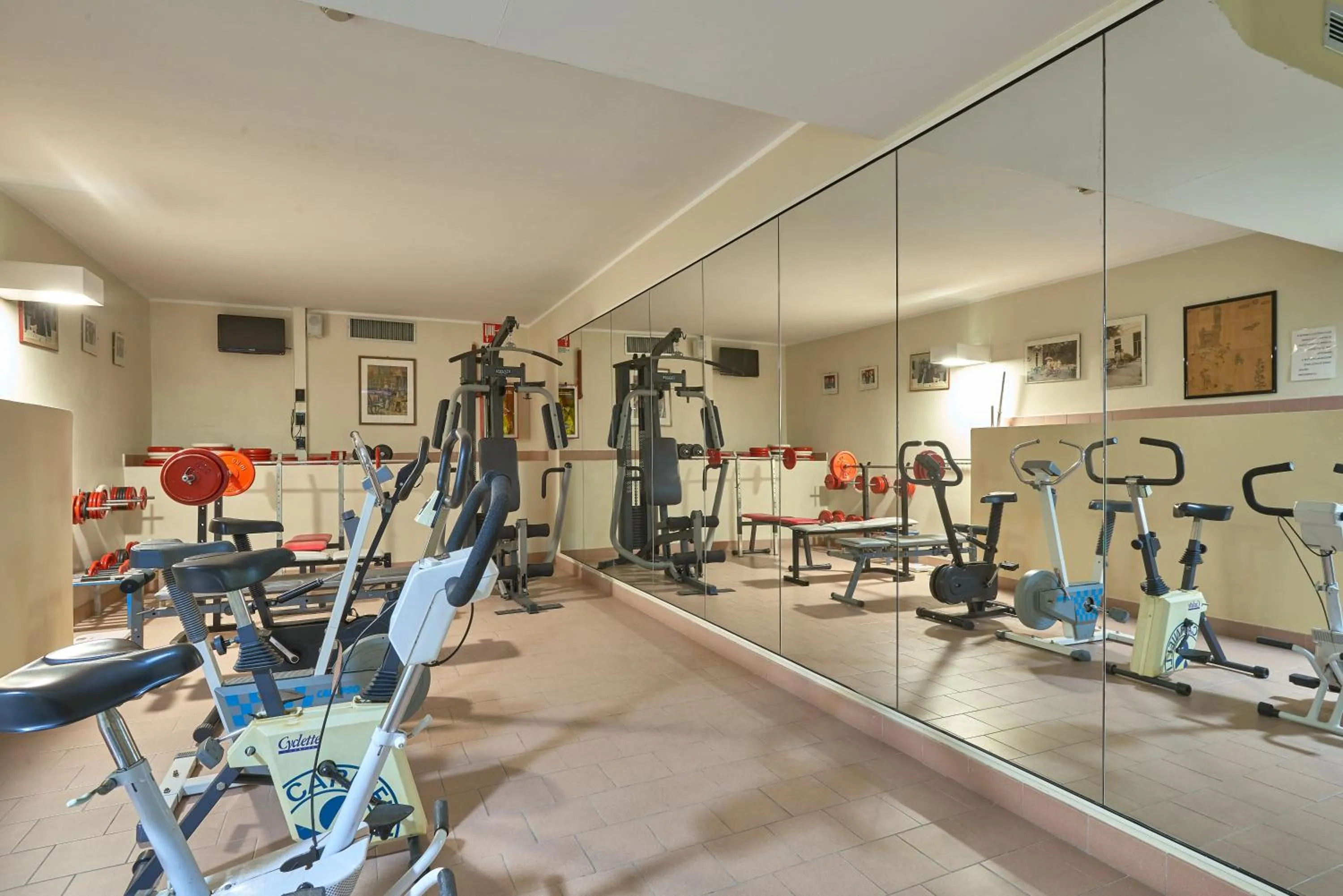 Fitness centre/facilities in Hotel Careni Villa Italia