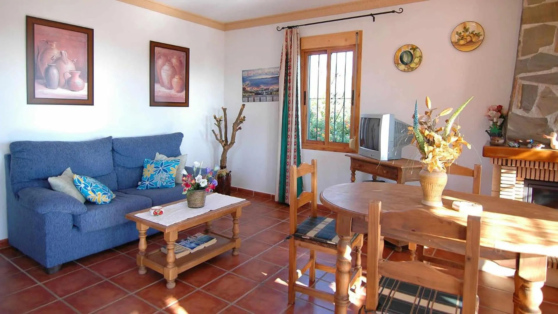 Living room in Villa Vistamar - private pool