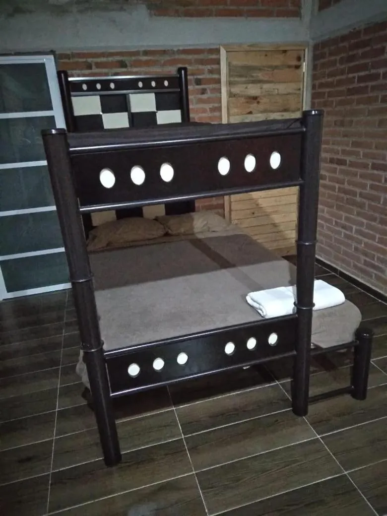 Bed in CABAÑAS TLAXCO LA LOMA