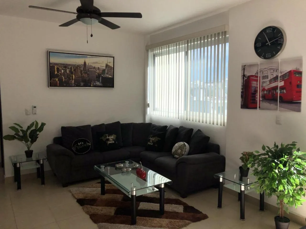 Living room in PLAYA SUITES apartment