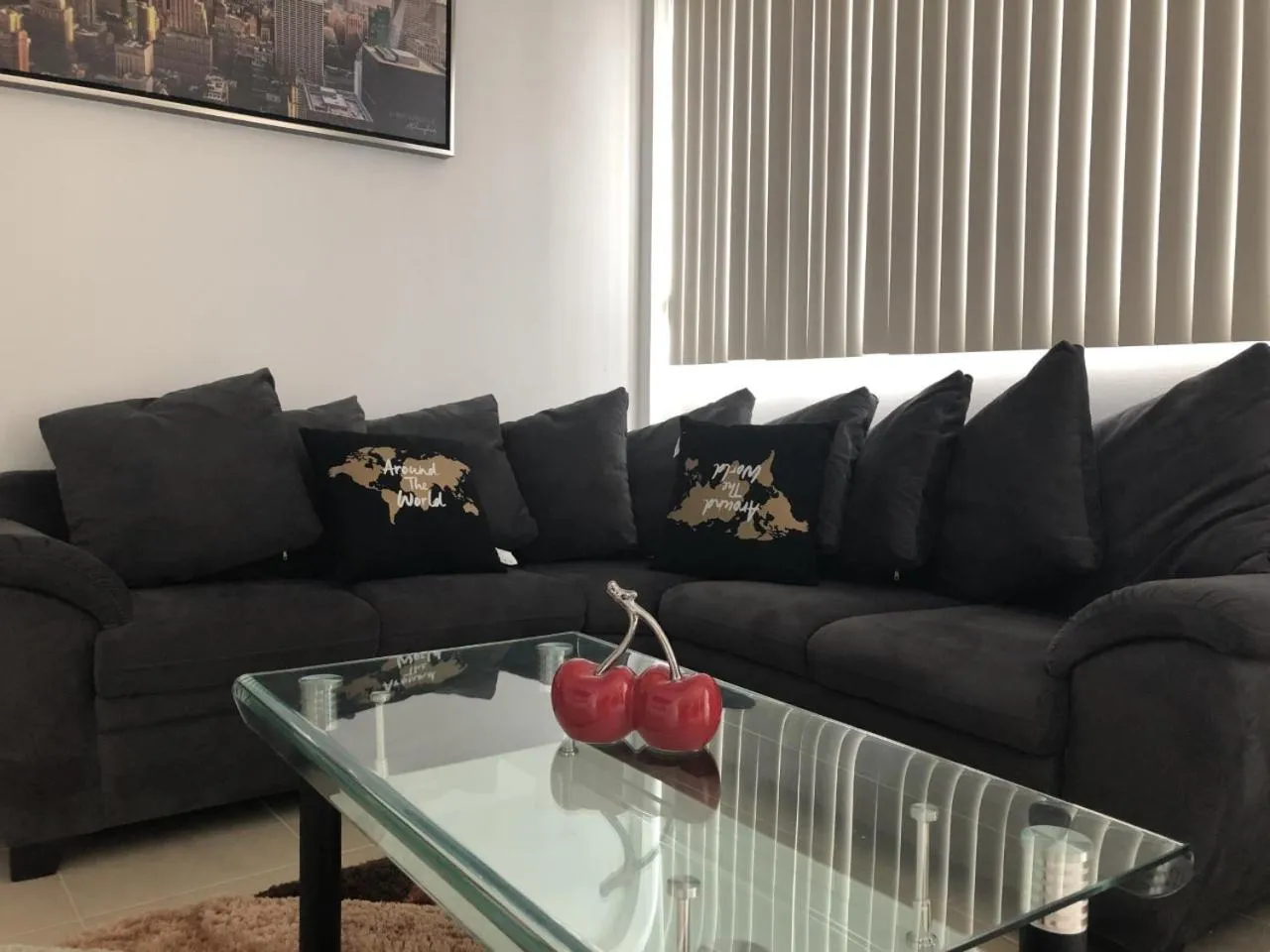 Living room in PLAYA SUITES apartment