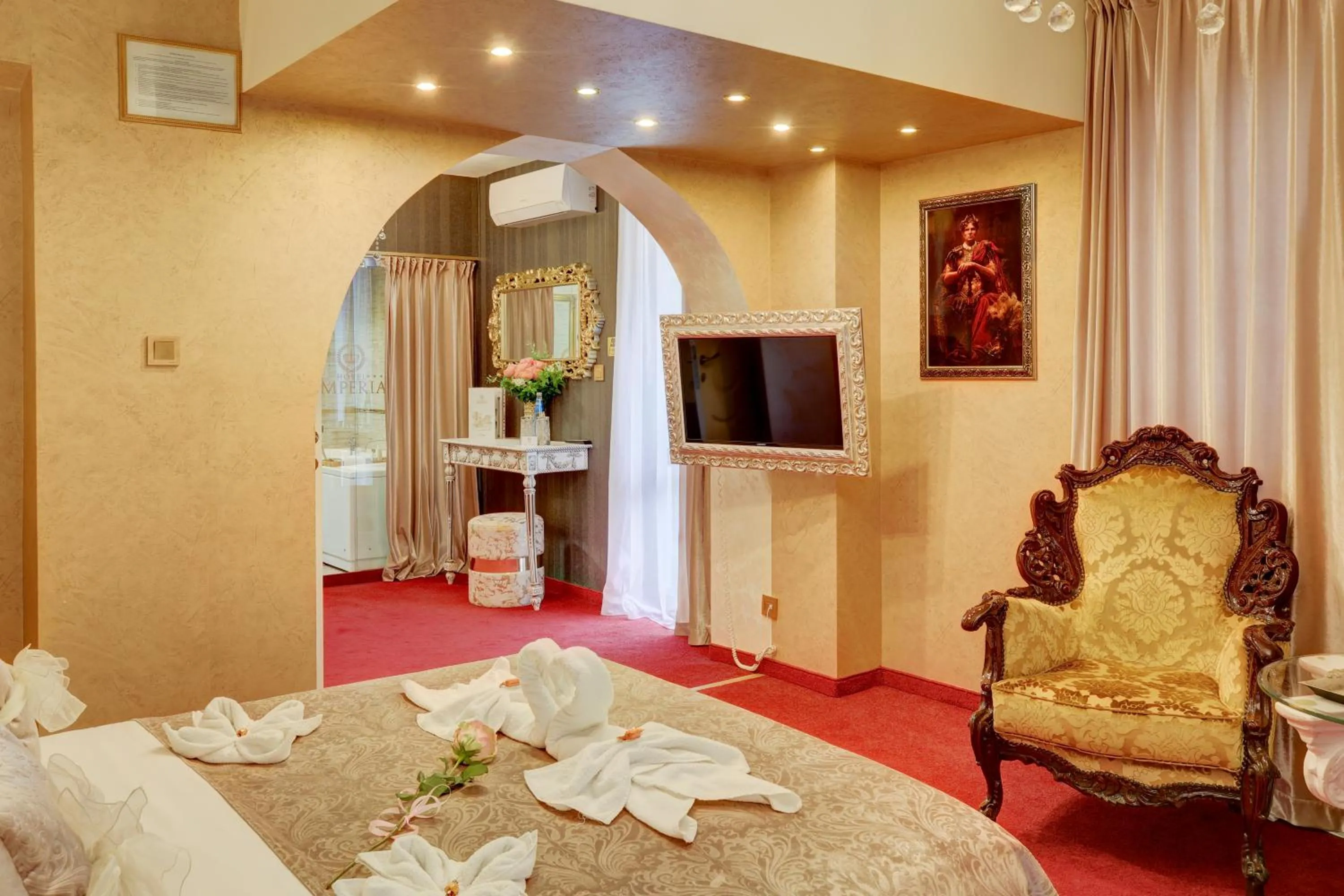 Bed in Hotel IMPERIA