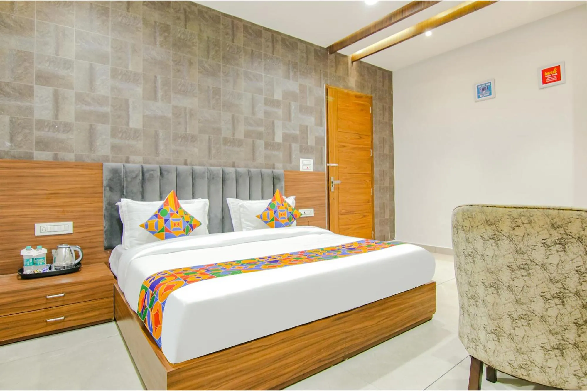 Bed in FabHotel Royal Mapple