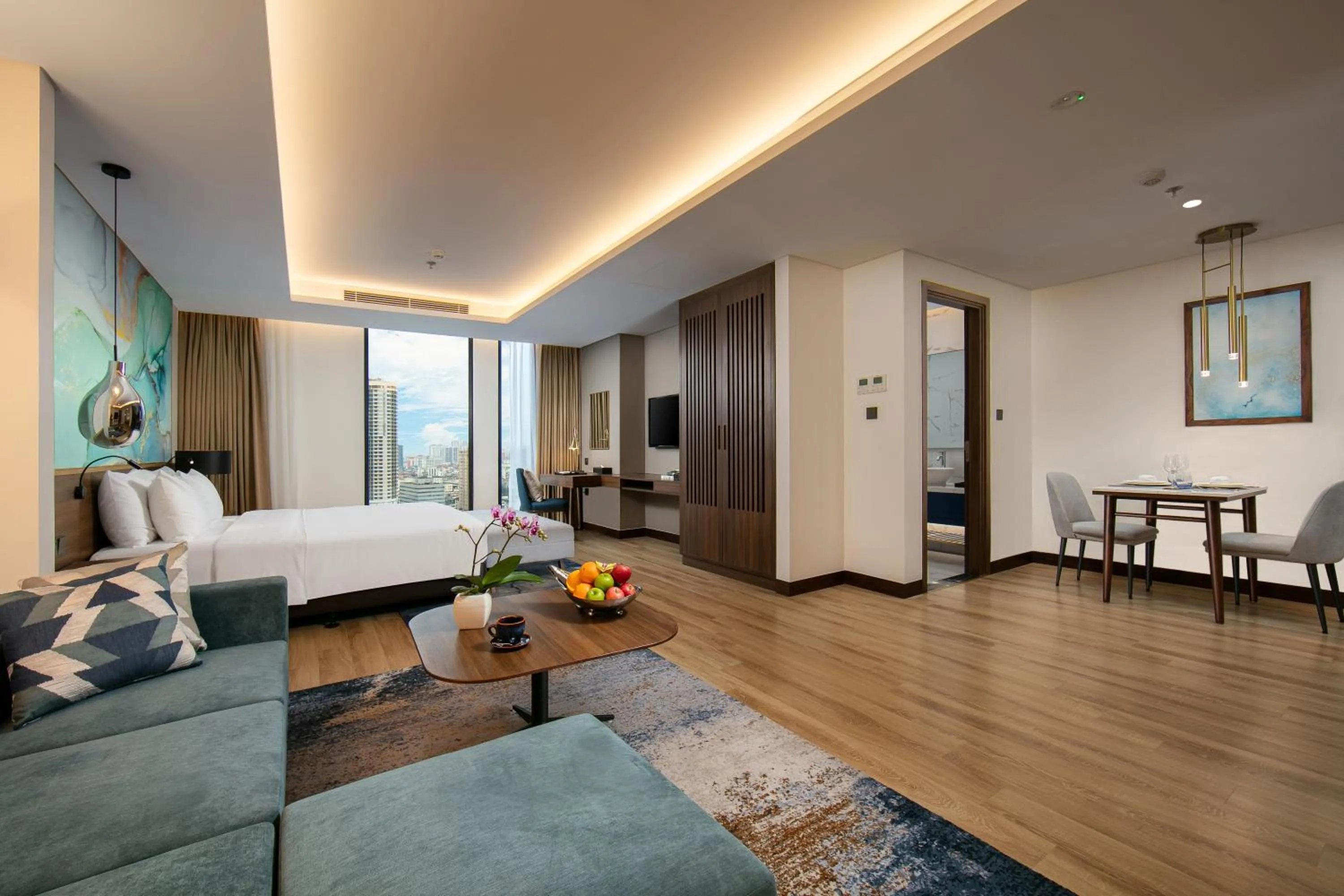 Photo of the whole room, Bed in Eastin Hotel & Residences Hanoi