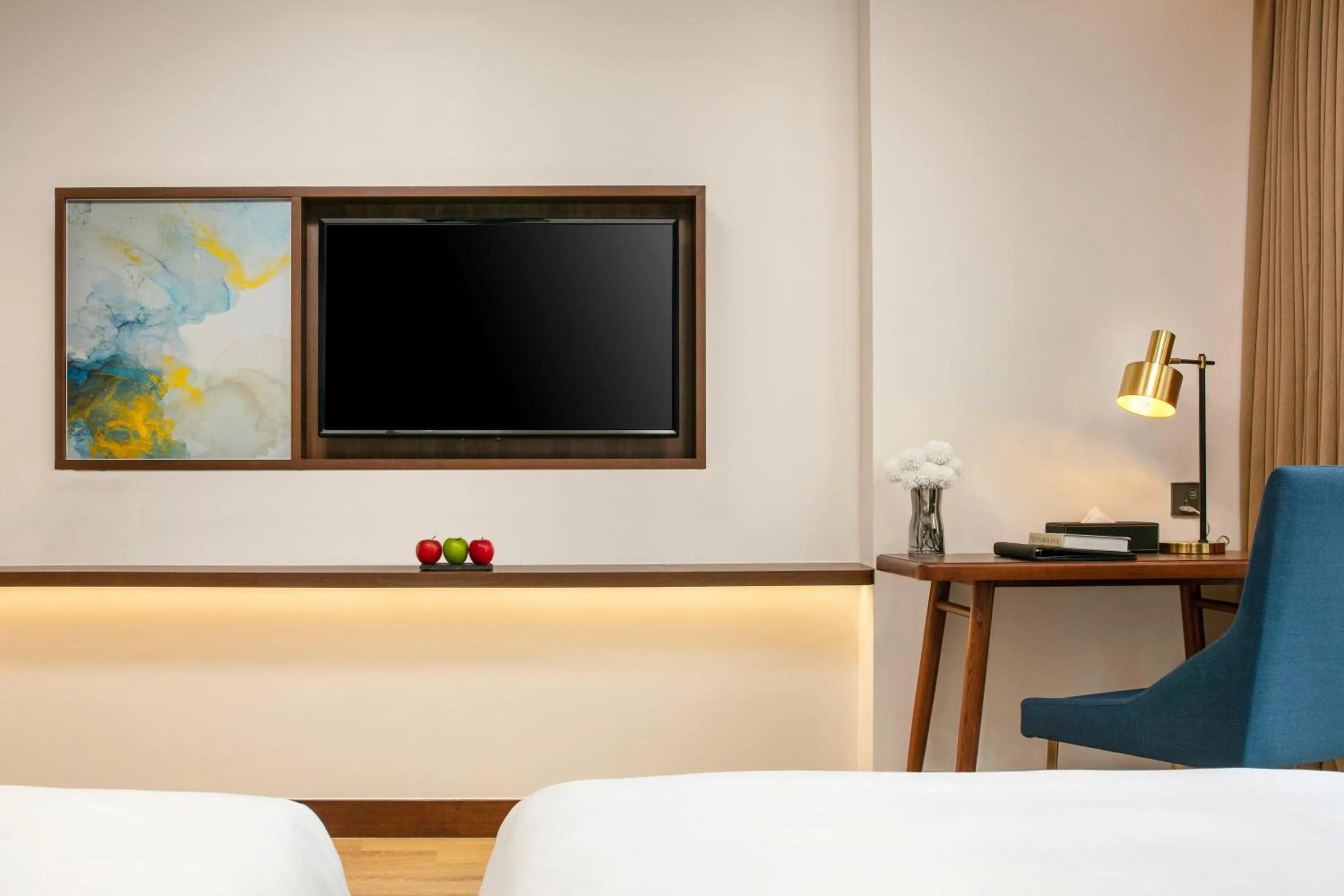 Living room, Bed in Eastin Hotel & Residences Hanoi