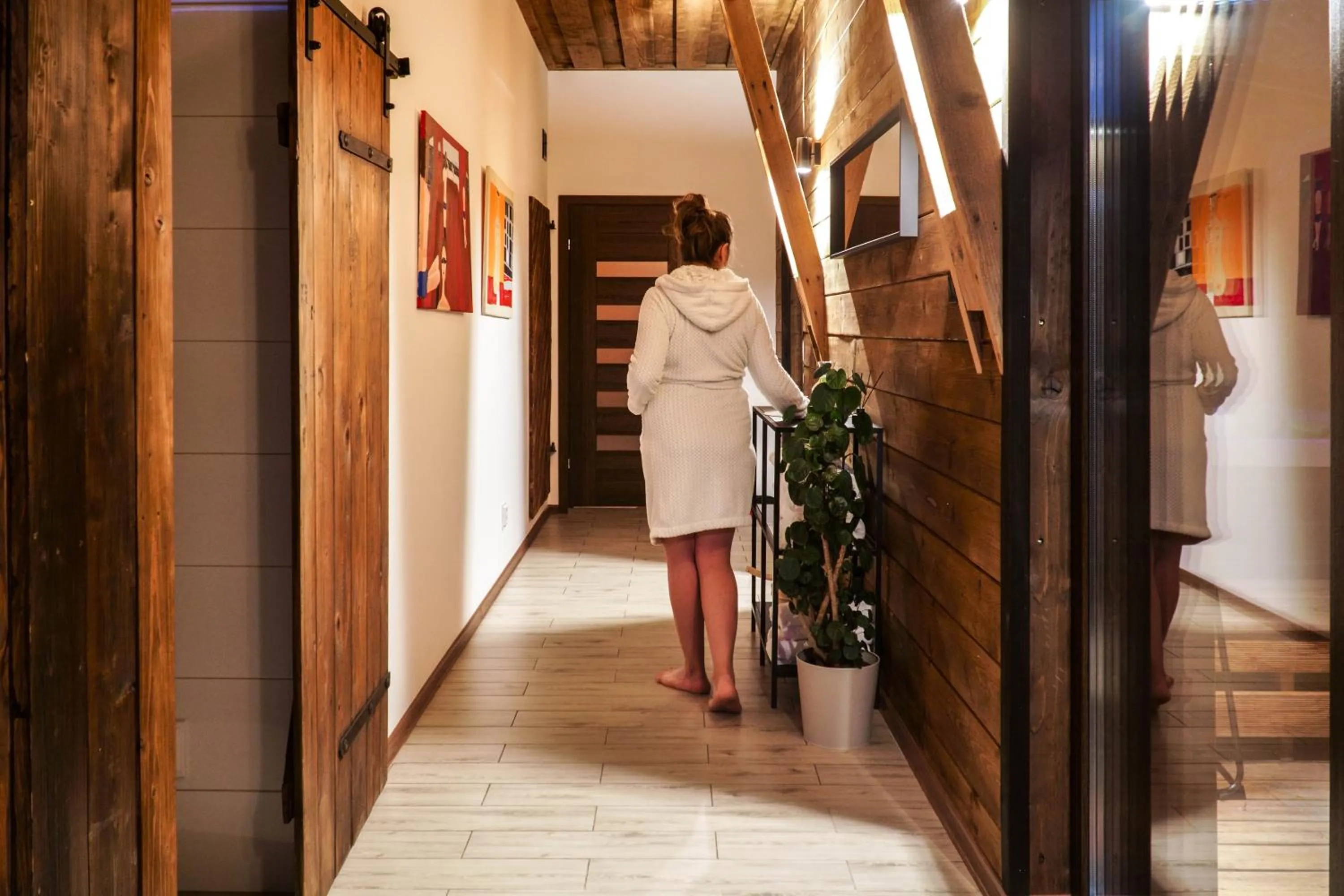 Novosiele Lifestyle Apartments - nad górską rzeką - Strefa relaksu sauna jacuzzi - Bieszczady
