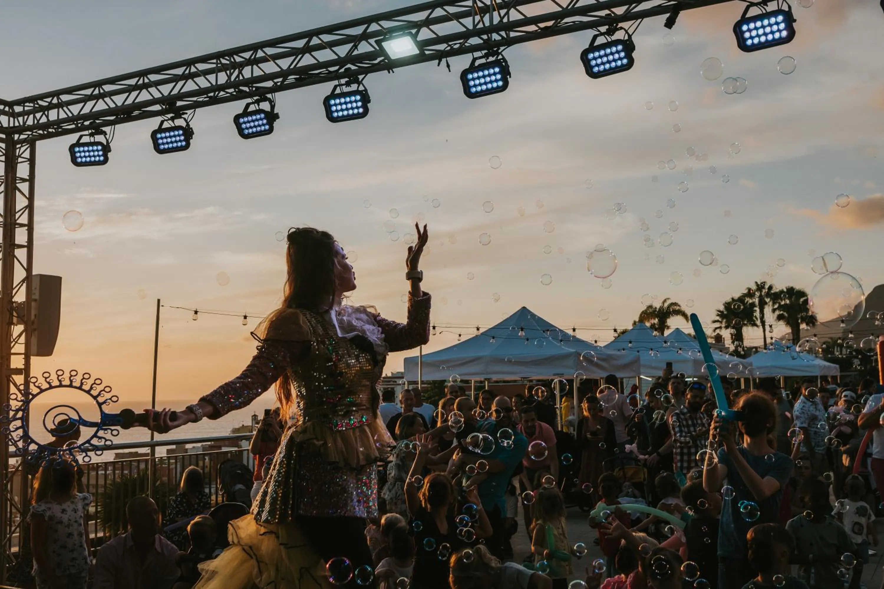 People in Landmar Costa los Gigantes Family Resort