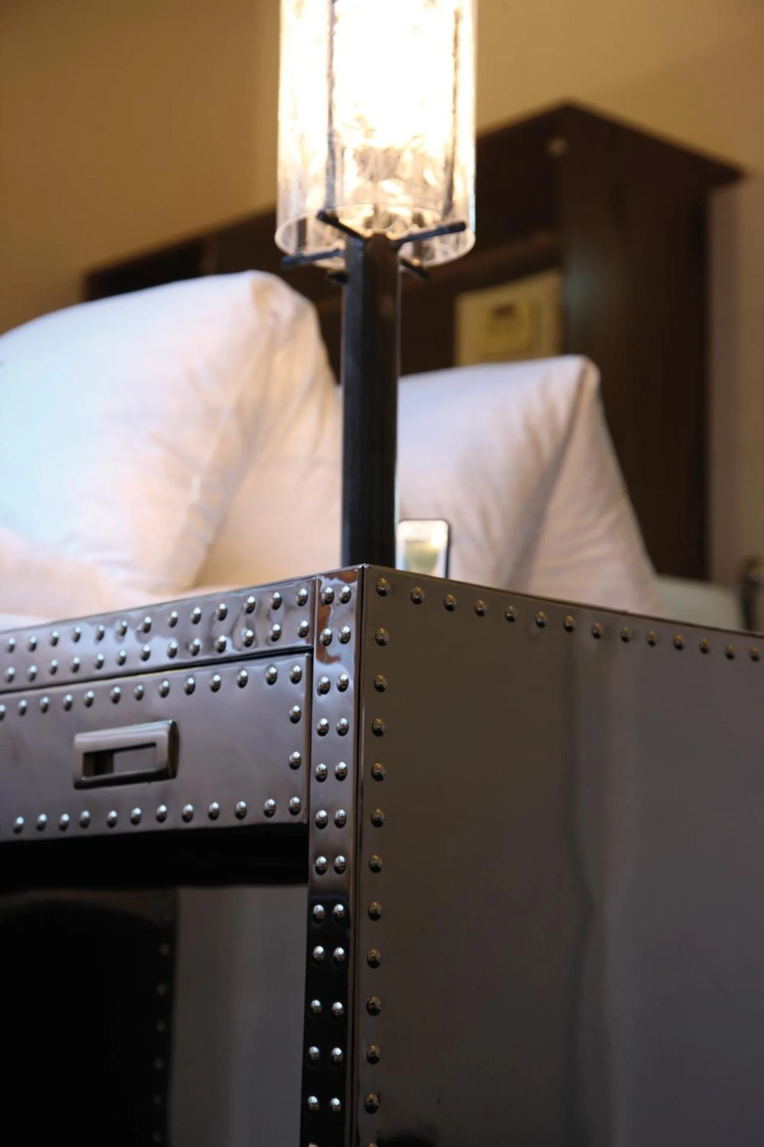 Decorative detail, Bed in Wellness Spa Pirmin Zurbriggen