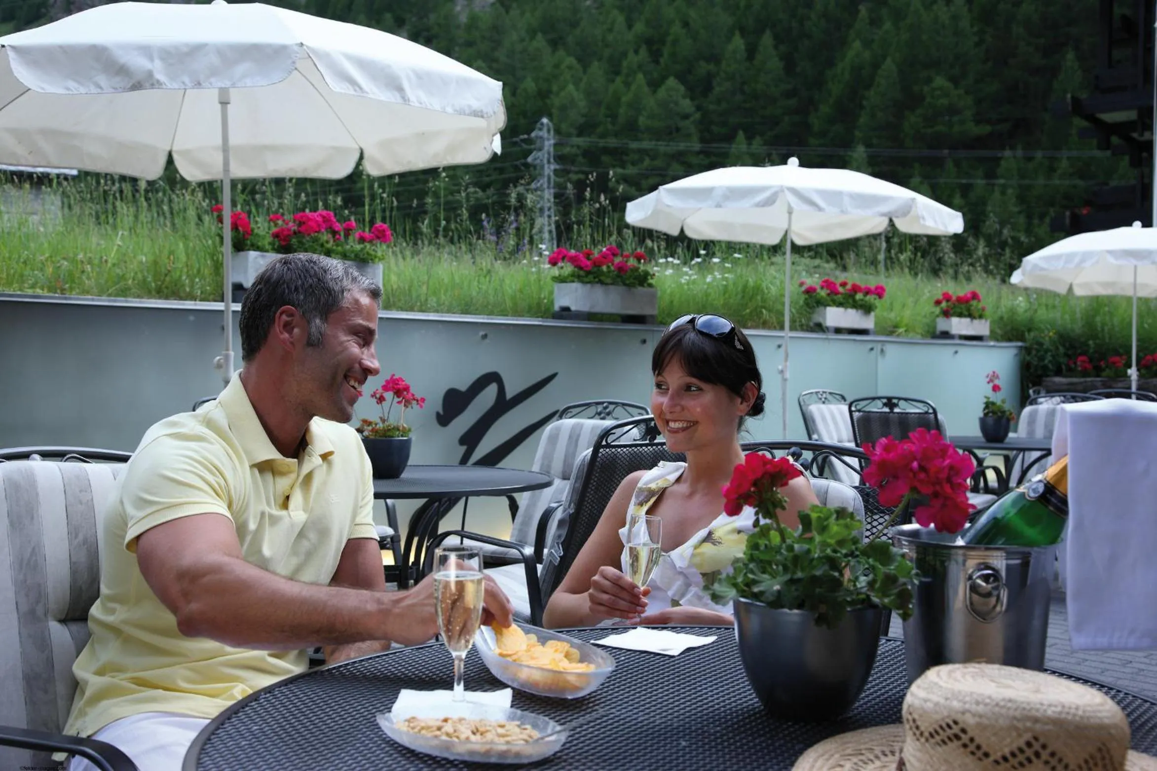 Balcony/Terrace in Wellness Spa Pirmin Zurbriggen