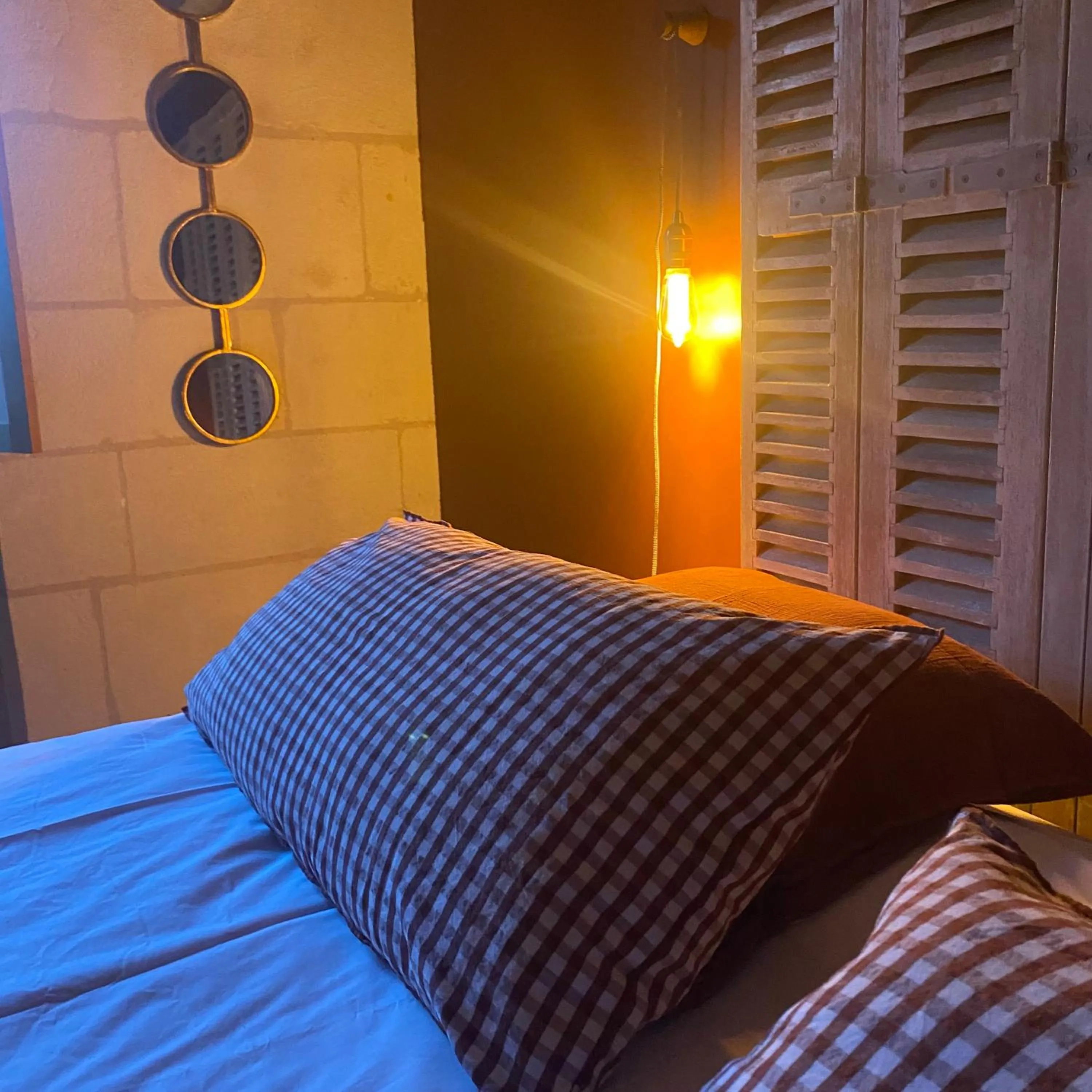 Bed in L'écrin de verdure GITE VERVEINE