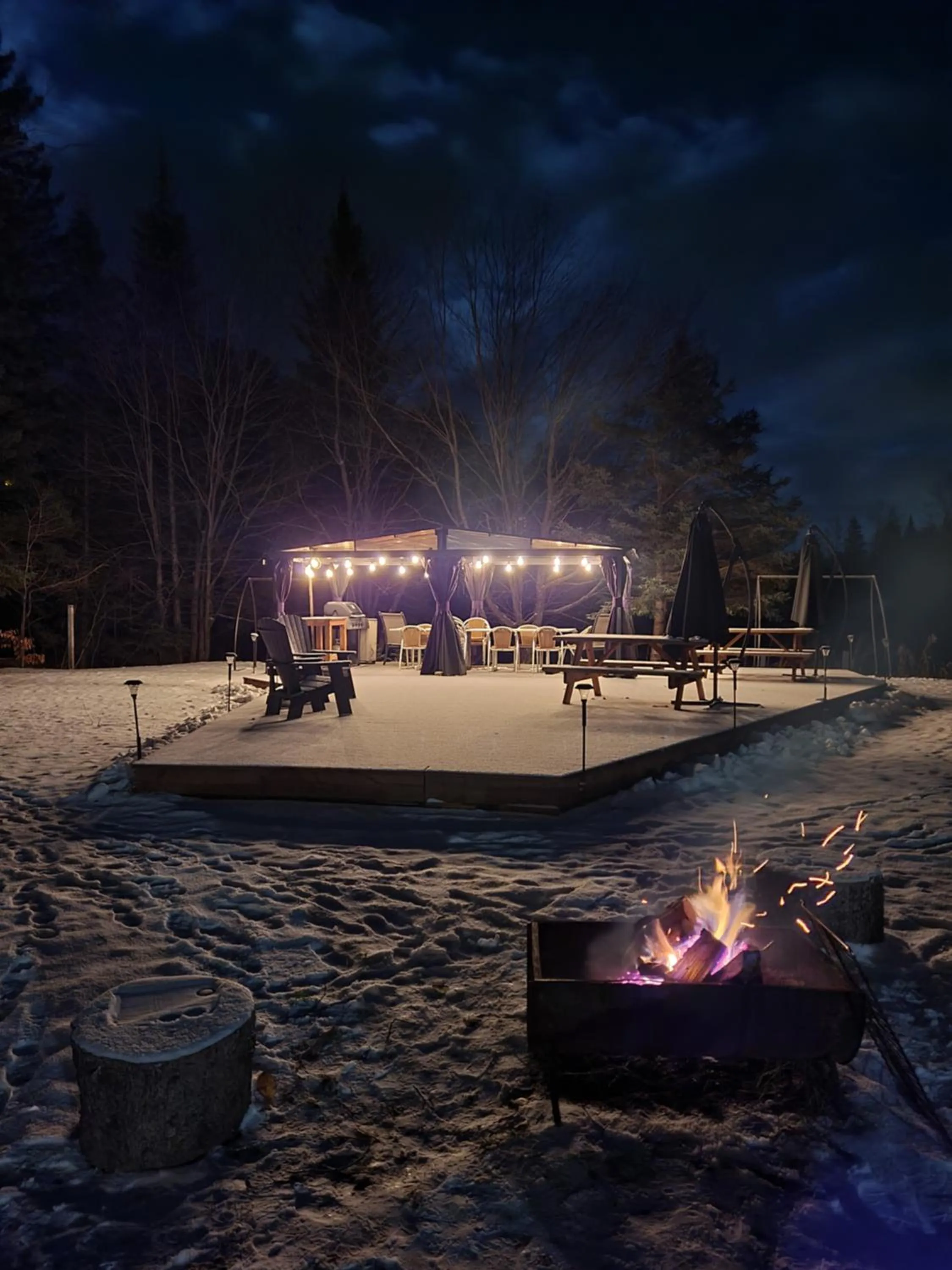 Balcony/Terrace in Oberge Inn Val-David