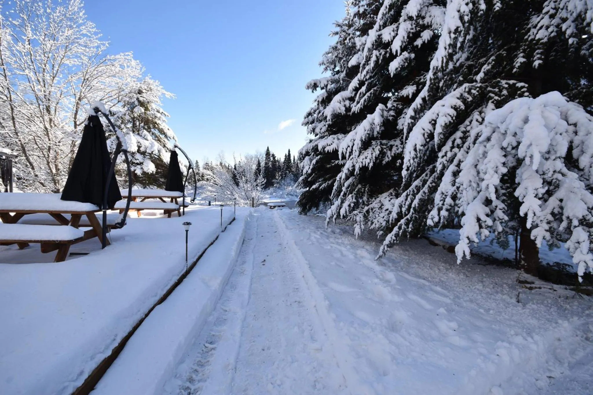 Balcony/Terrace in Oberge Inn Val-David
