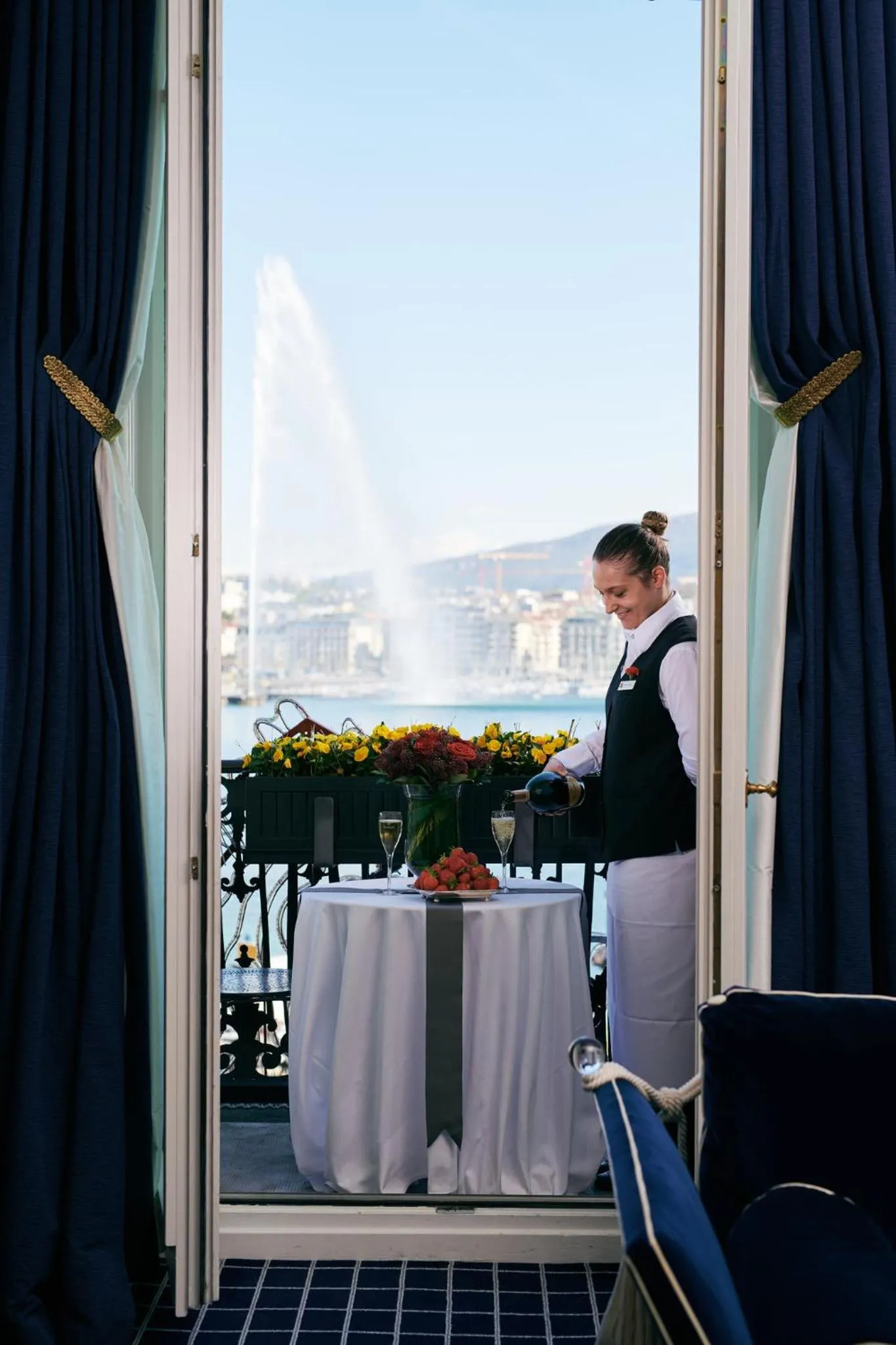 Bedroom in Hotel d'Angleterre