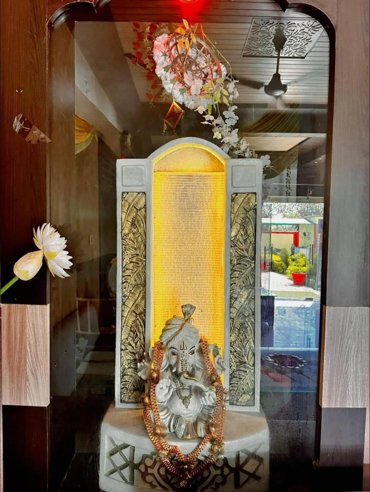 Decorative detail in Bundeli Farm Resort & Banquet Orchha