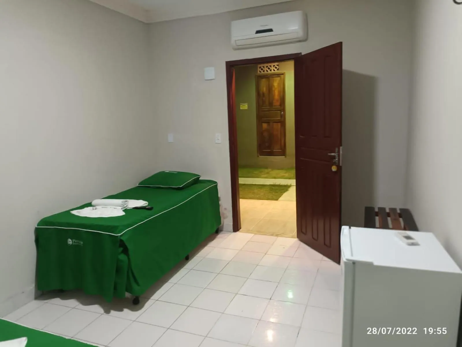 Bed in Pousada Recanto Beach