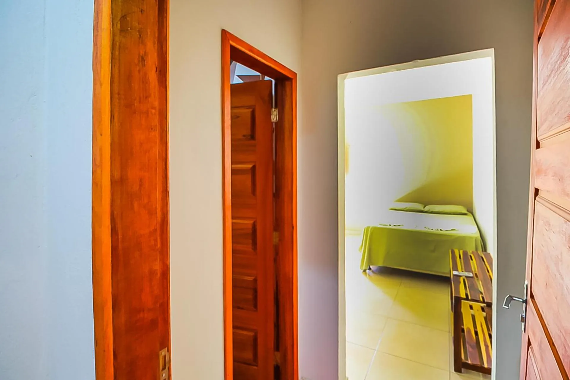 Bed in Pousada Recanto Beach