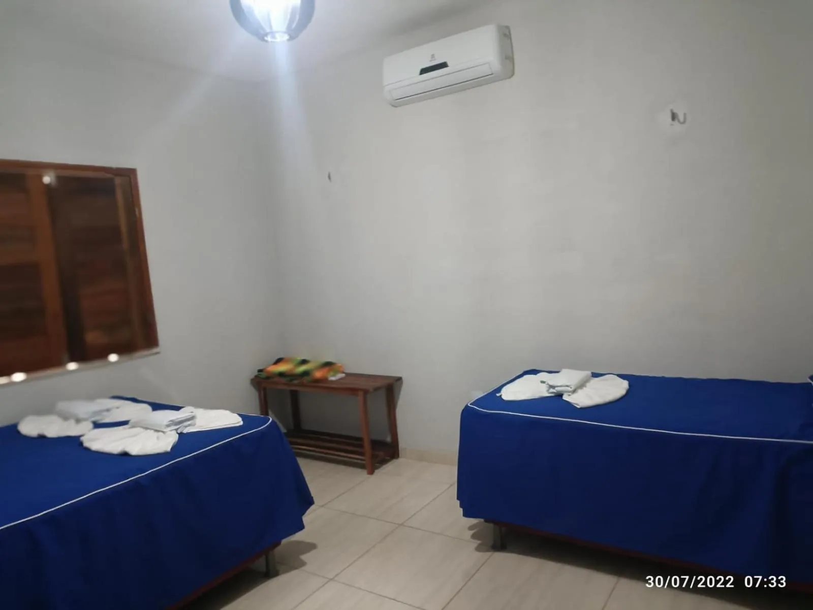 Bed in Pousada Recanto Beach