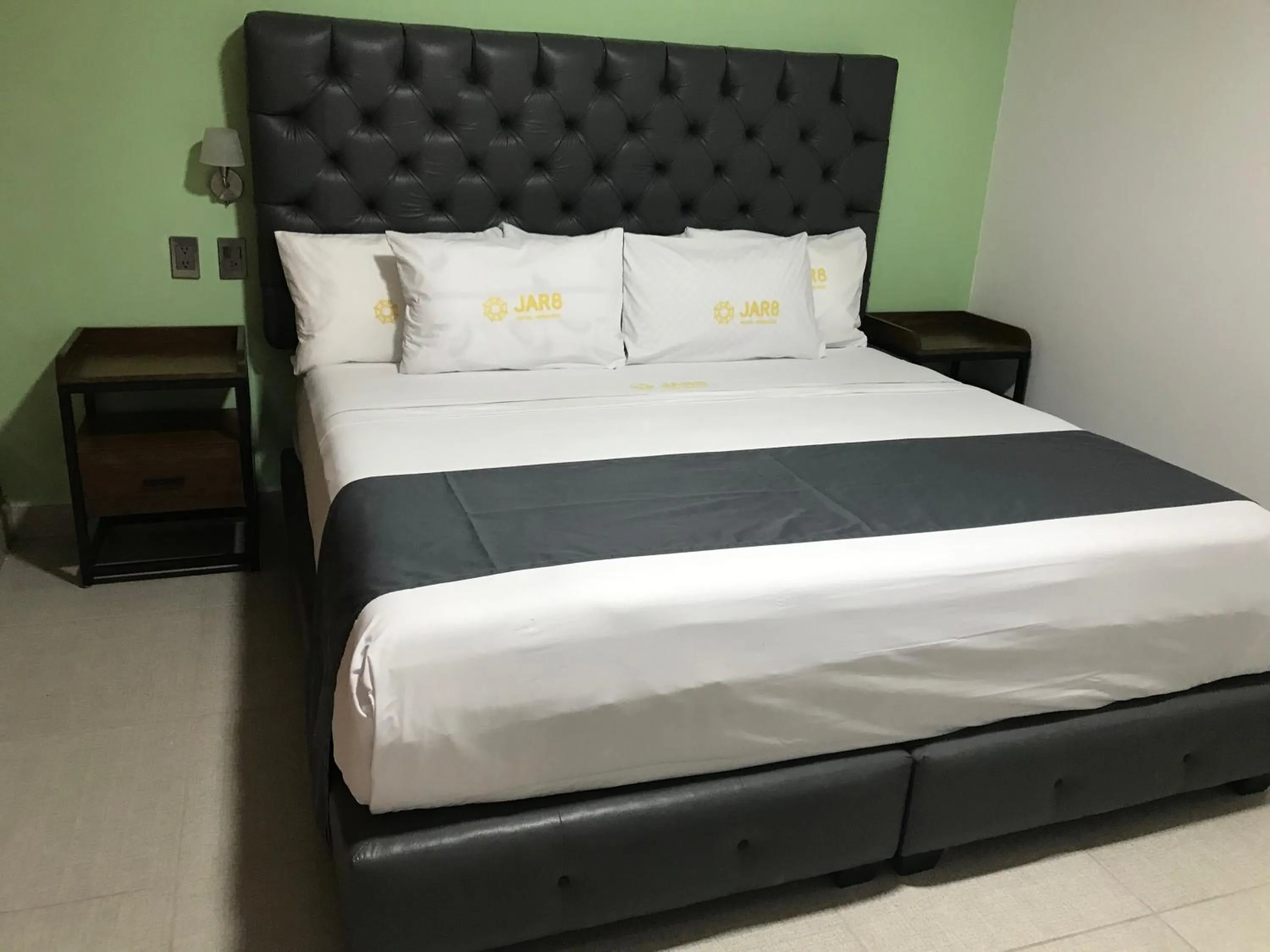 Decorative detail, Bed in Hotel Jar8 Acuario enfrente al Acuario de Veracruz