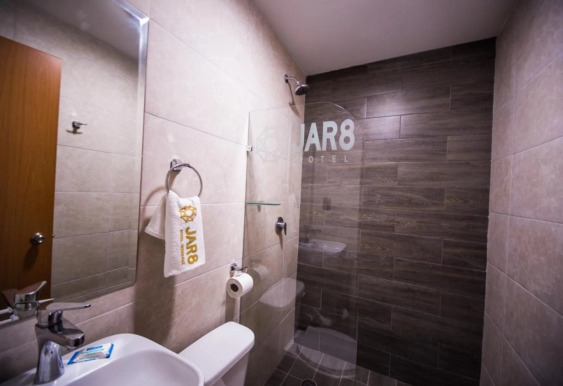 Bathroom in Hotel Jar8 Acuario enfrente al Acuario de Veracruz