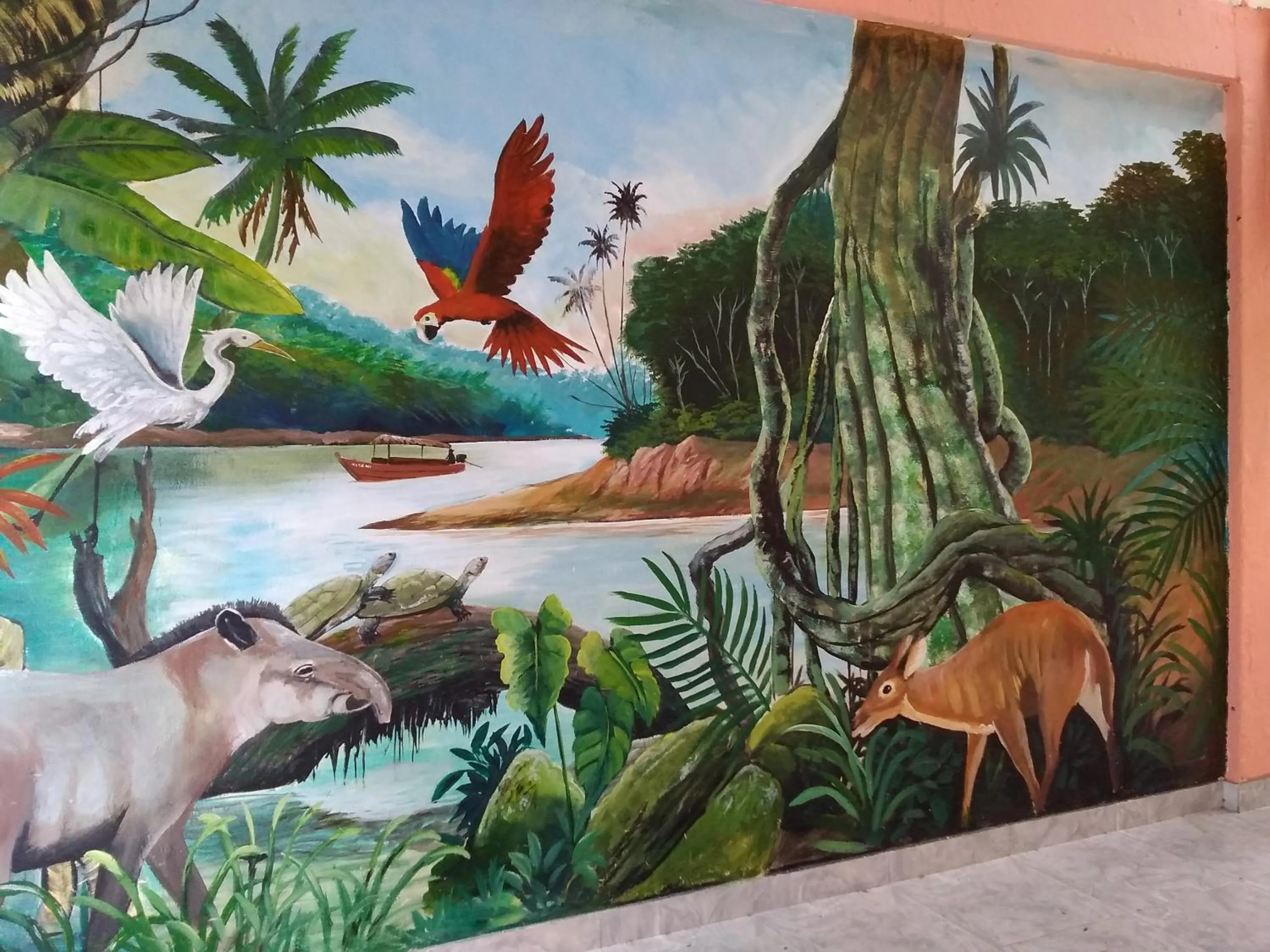 Decorative detail in Libélula Hotel