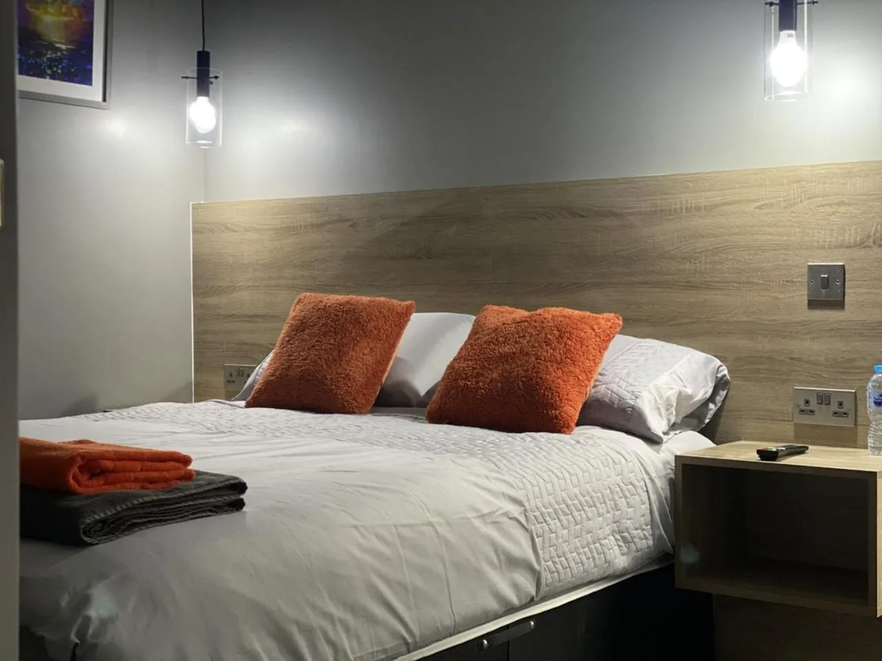 Bedroom, Bed in City Space