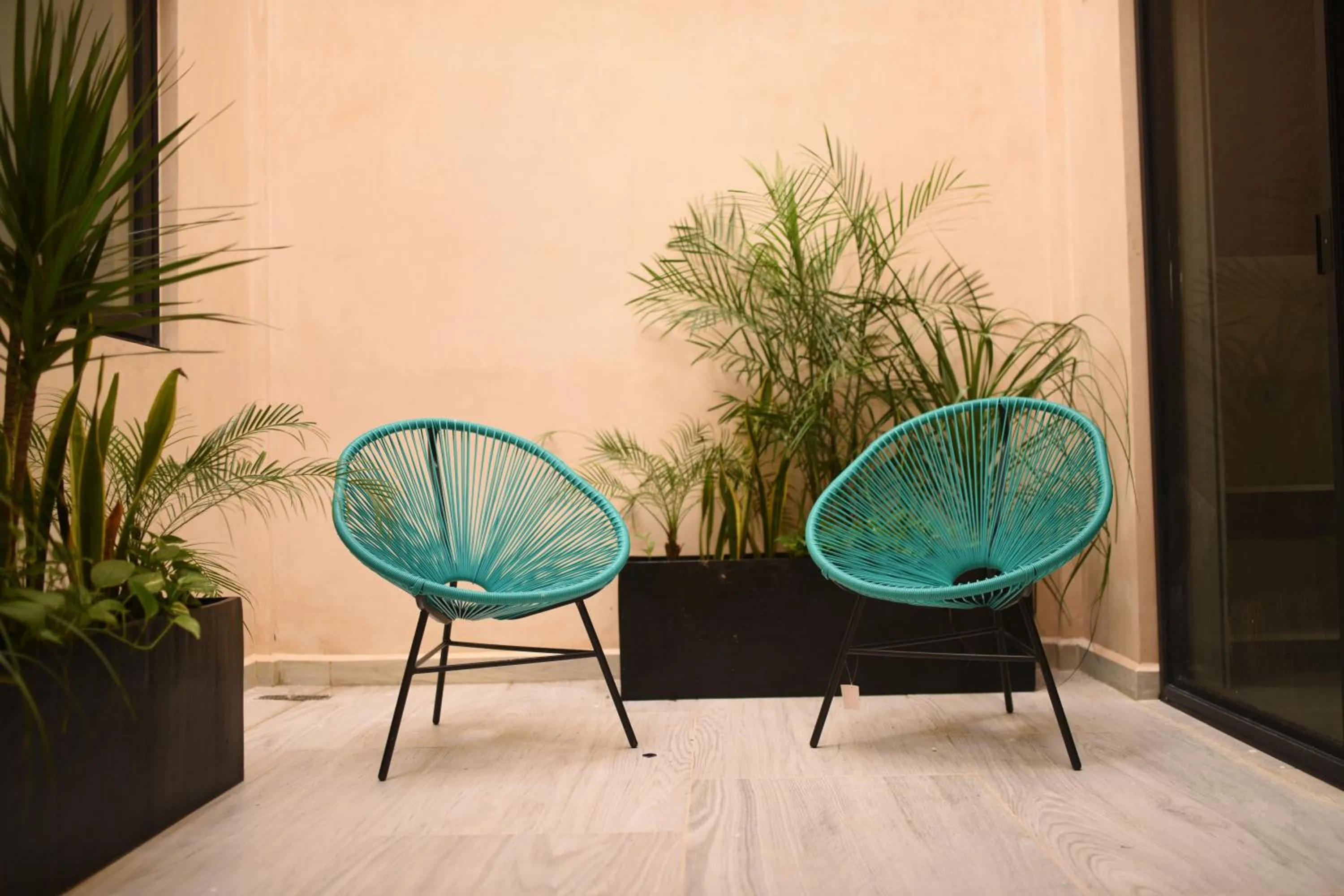 Patio in Polo 54 Apartments Ideal for families and couples