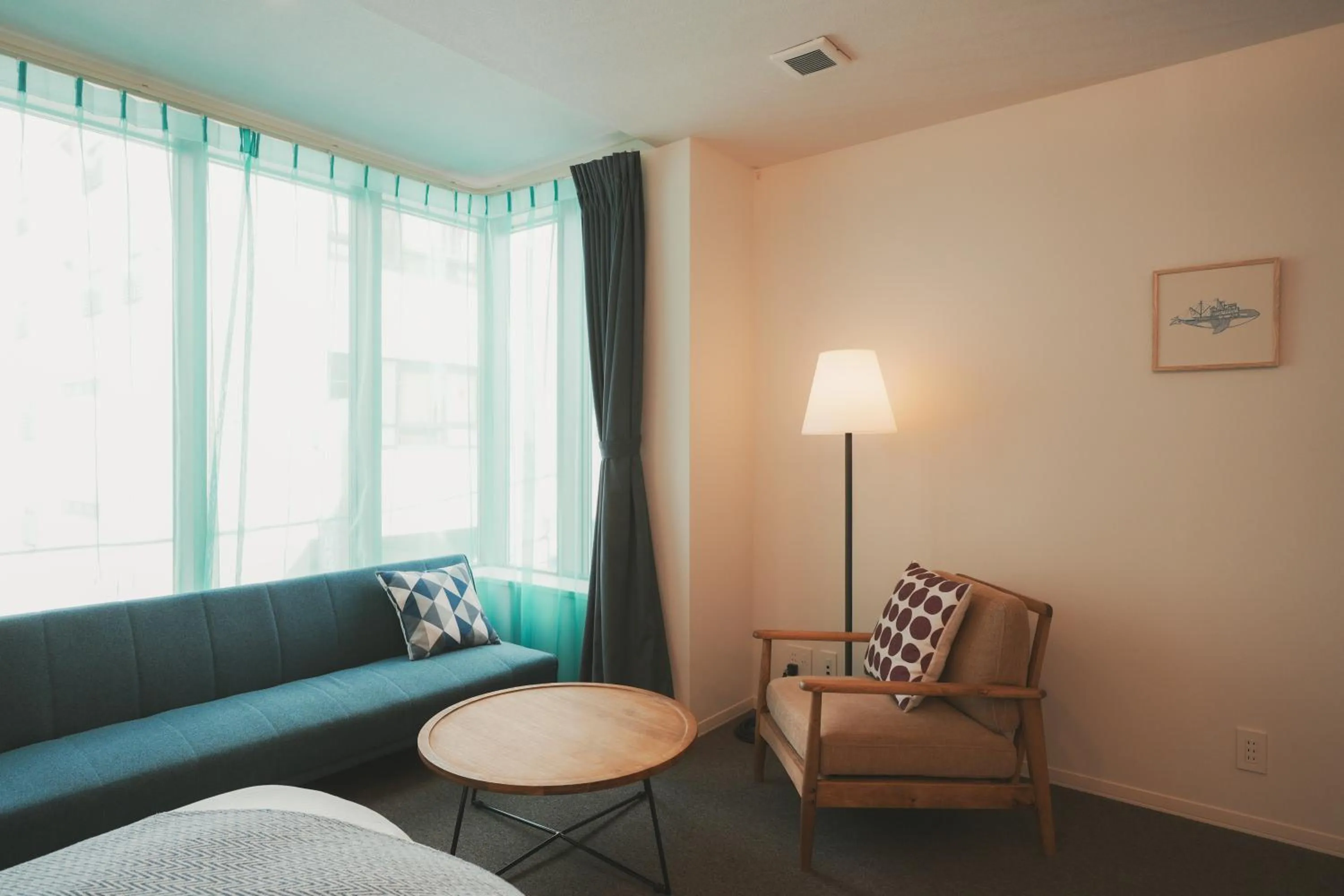 Living room in NAGI Hiroshima Hotel and Lounge