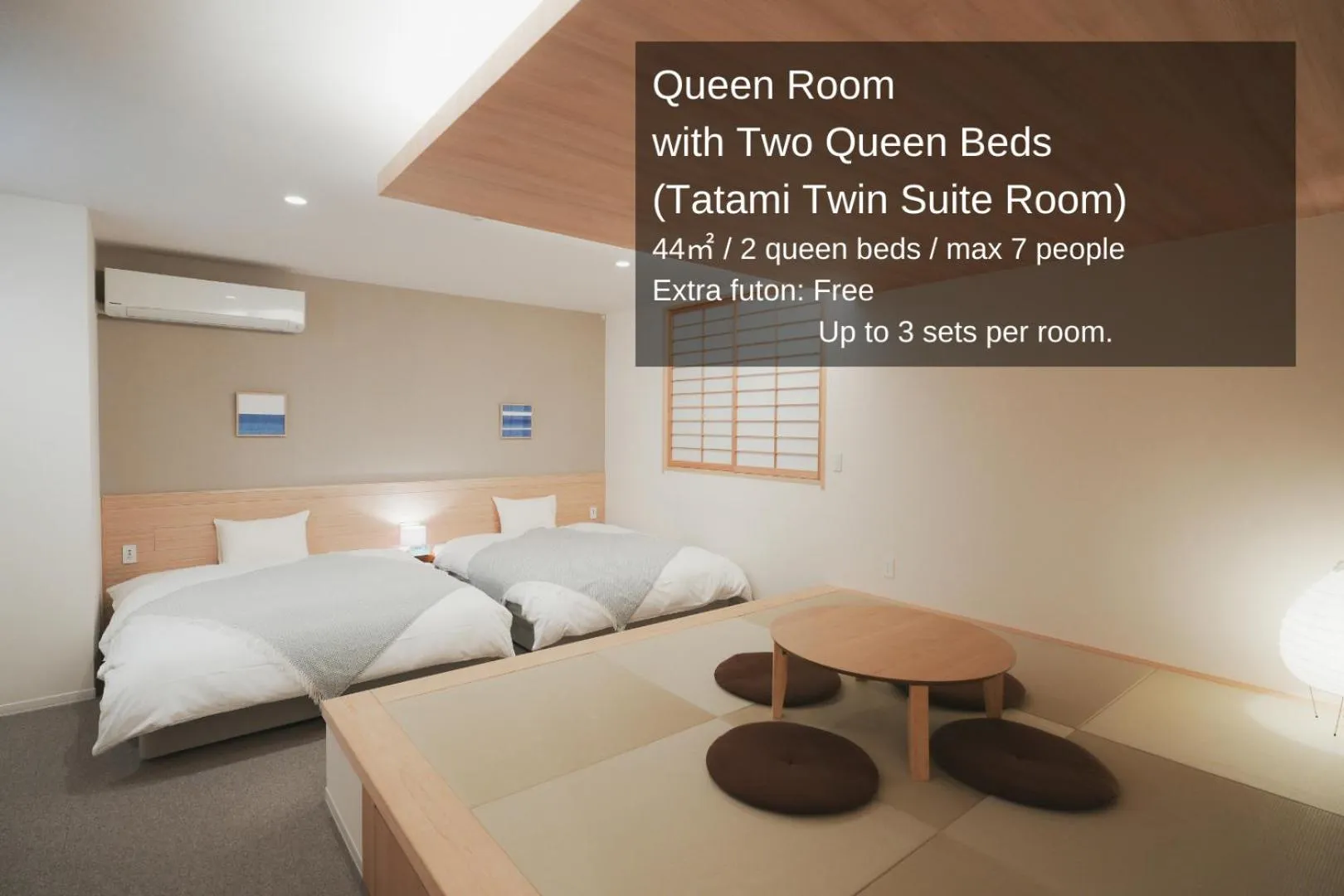 Photo of the whole room, Bed in NAGI Hiroshima Hotel and Lounge