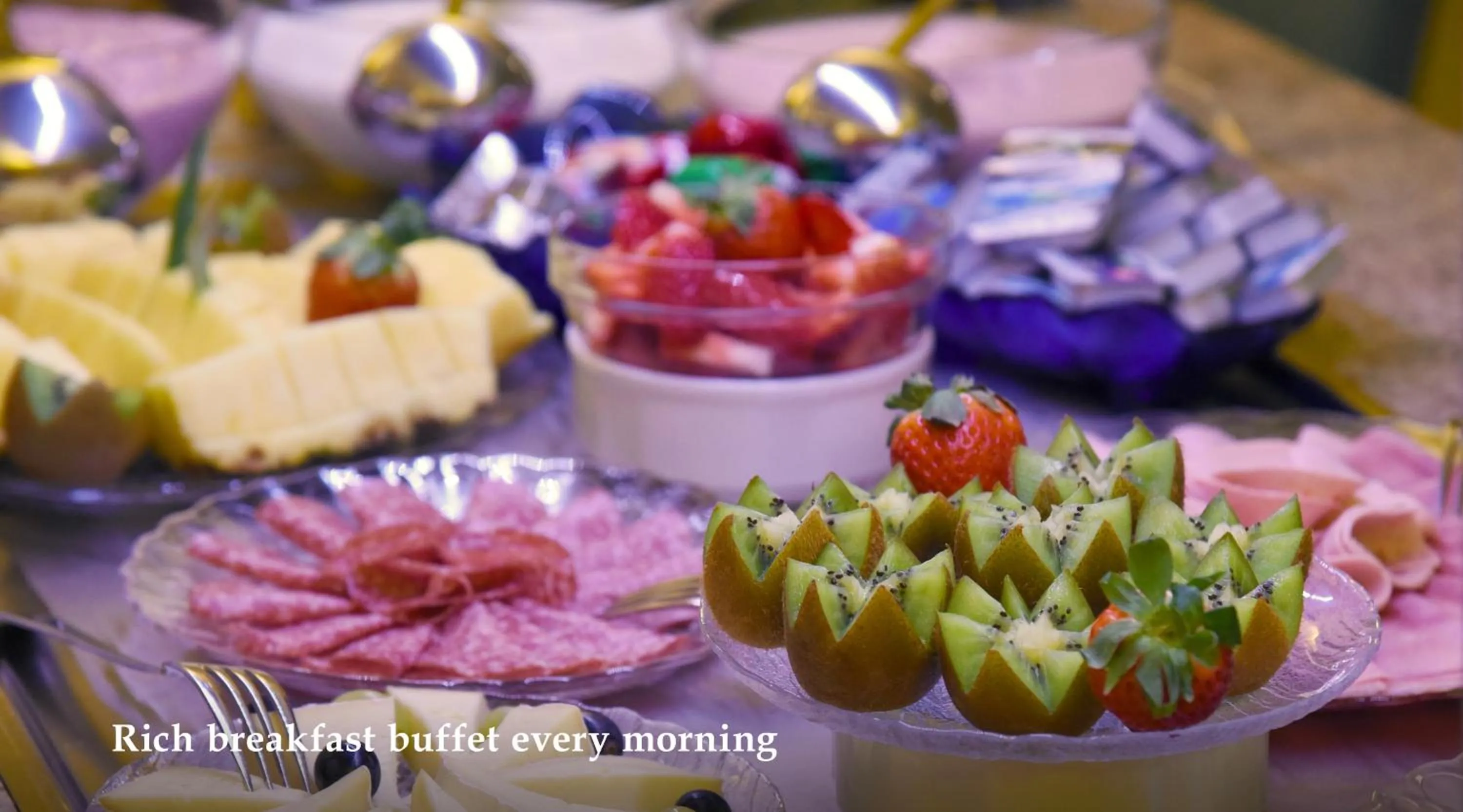 Buffet breakfast in Hôtel Bellerive