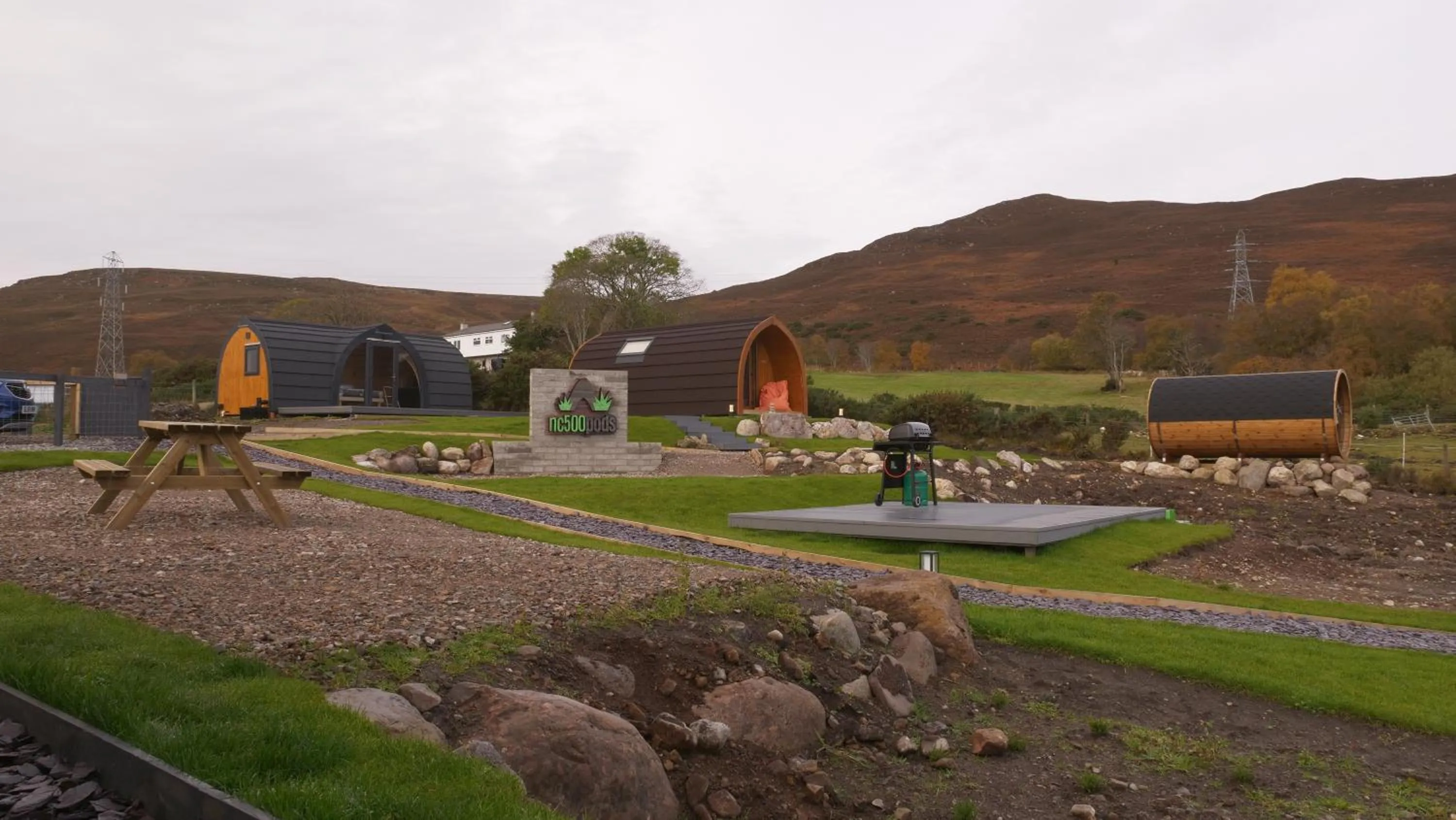 Patio in North Coast 500 Pods - Brora