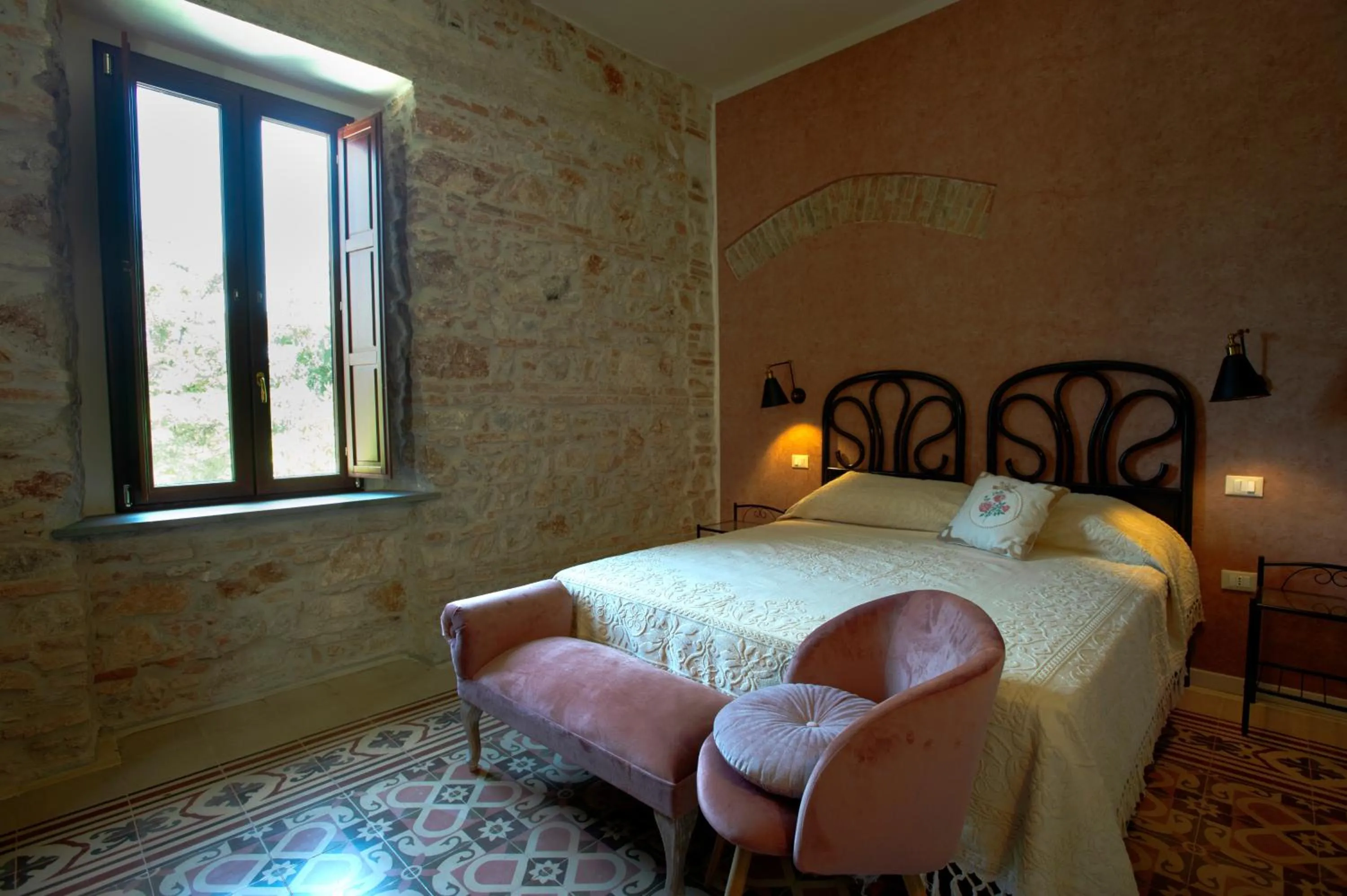 Bedroom, Bed in Palazzo Scura