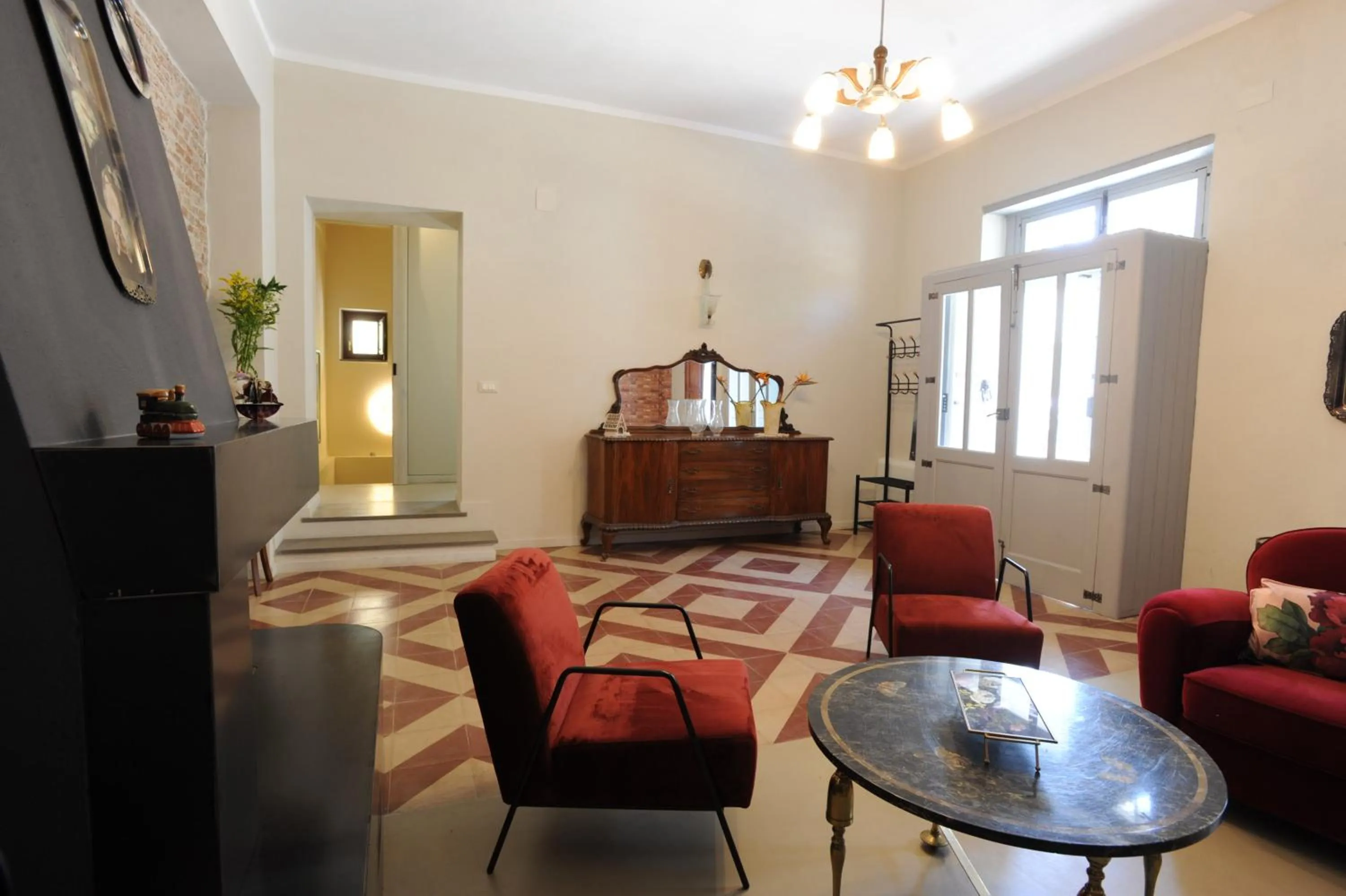 Living room in Palazzo Scura