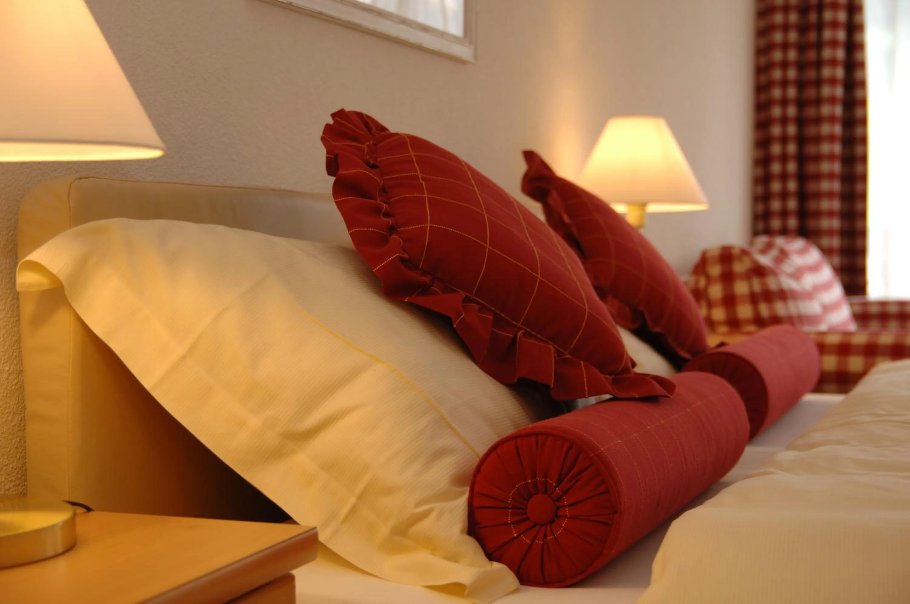 Decorative detail, Bed in Chalet-Hotel Beau-Site