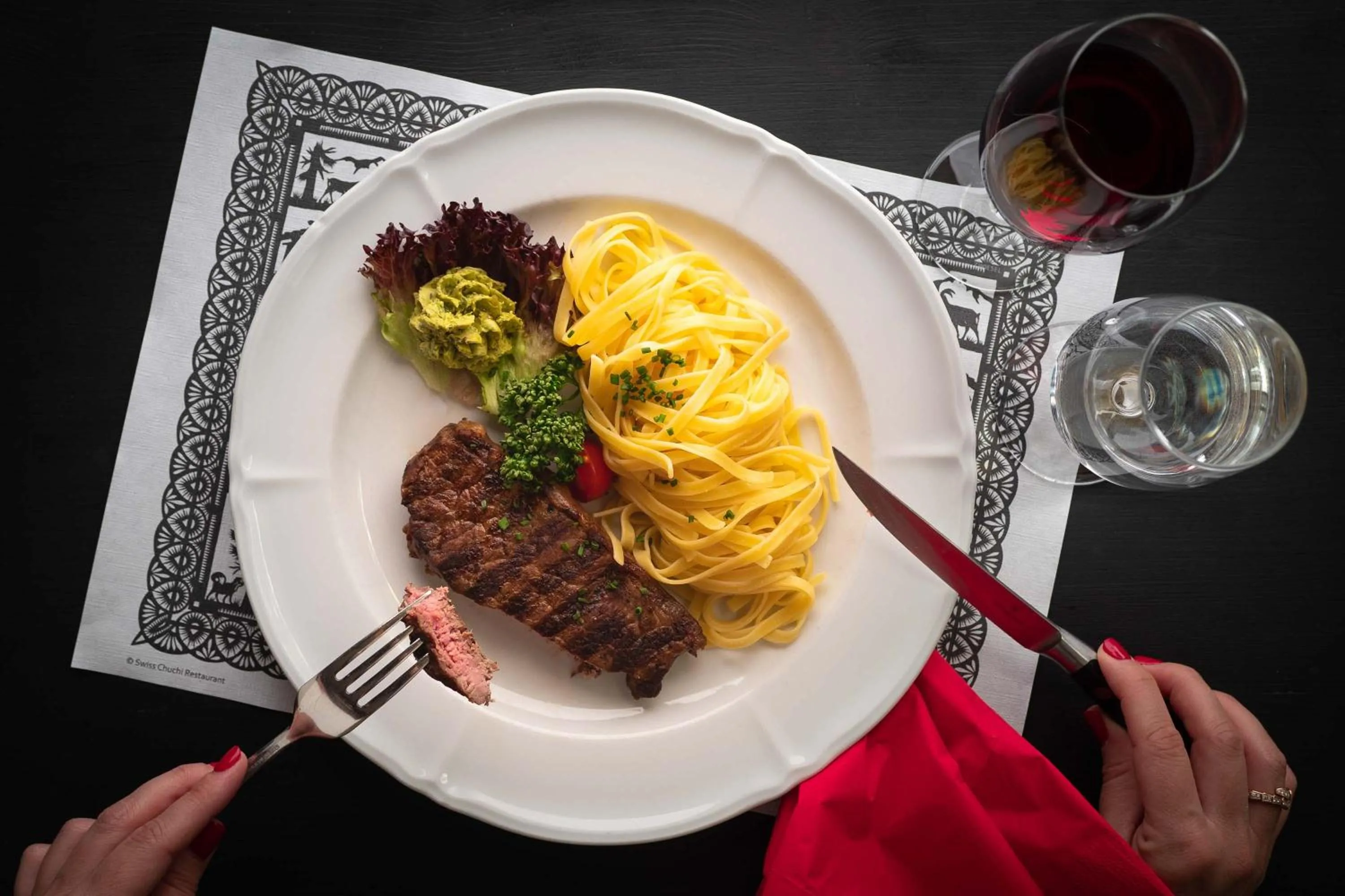 Food and drinks in Hotel Adler Zürich