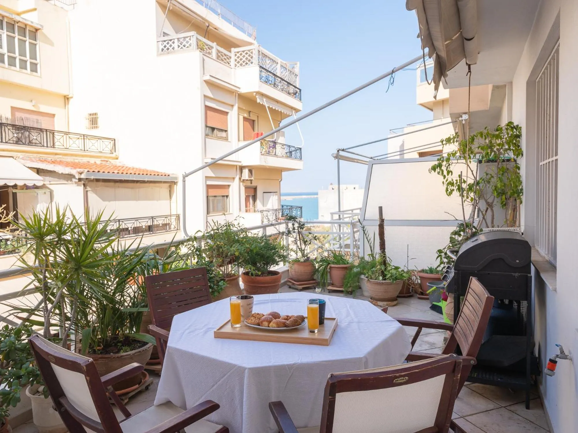 Balcony/Terrace in Luxury Apts Heraklion Center